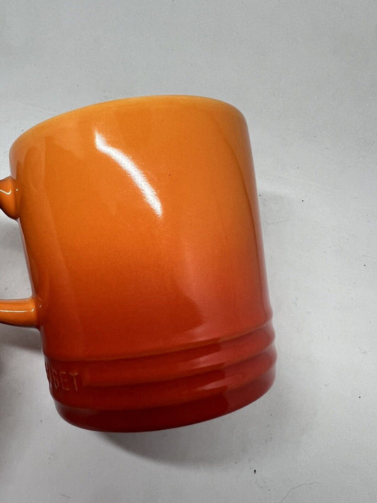 Le Creuset Stoneware 350 ML Mug in Flame Orange Coffee Second Choix - thriftgoblin