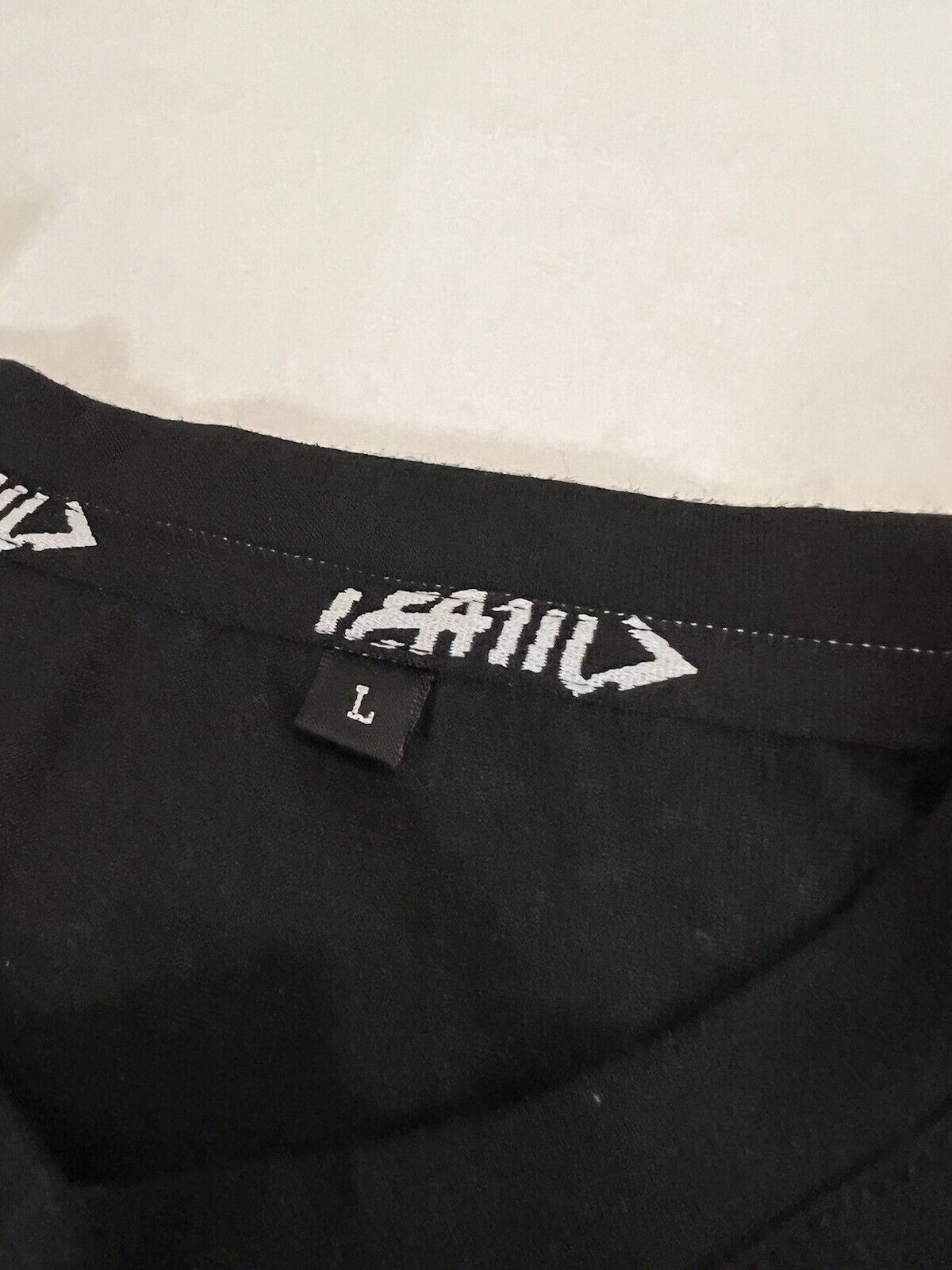 Leatt Bicycling Shirt Crewneck Tee Black Size Large - thriftgoblin