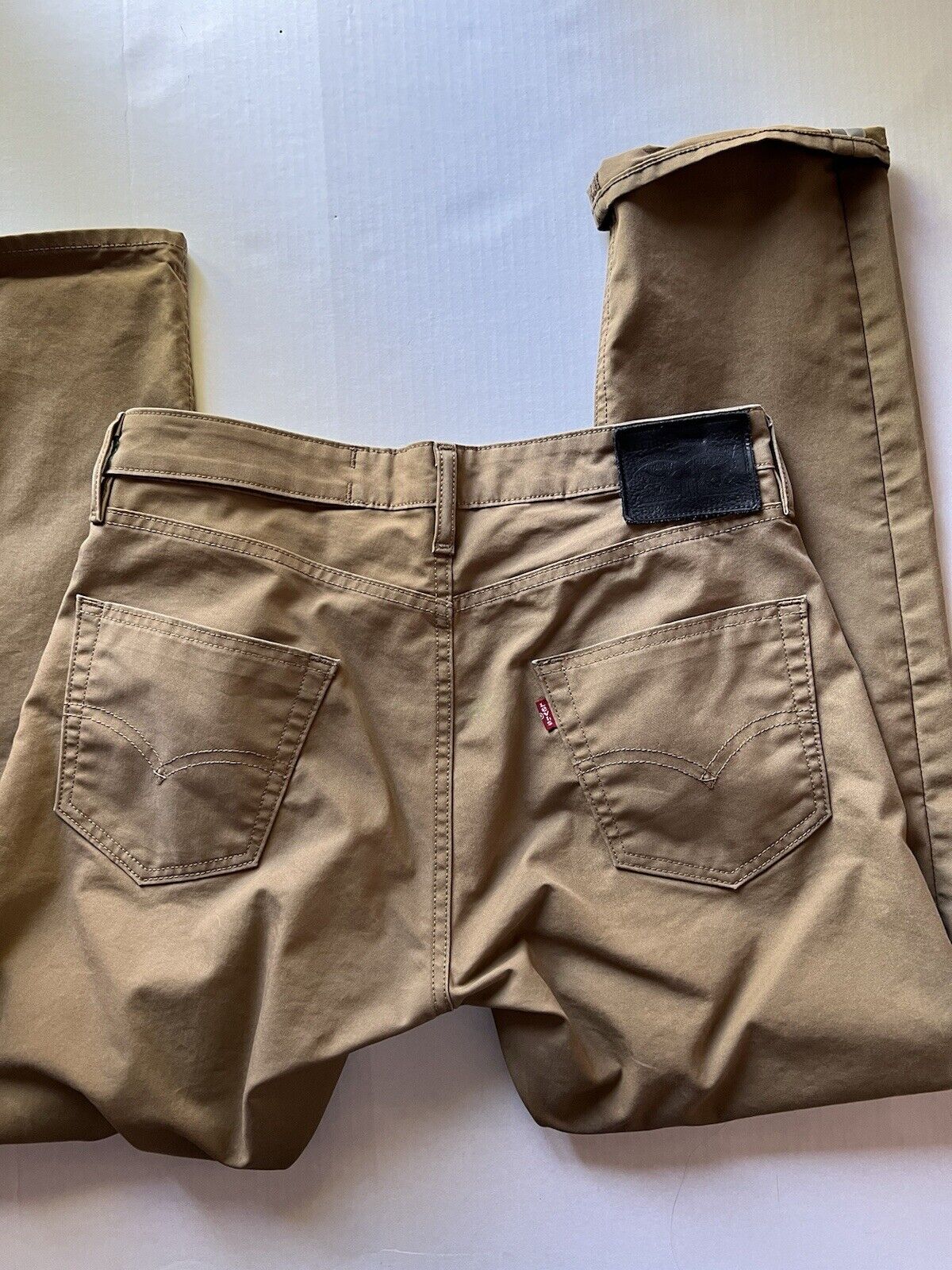 Levis 504 Commuter Mens 32x30 Khaki Road Cycling Outdoor Casual Chino Jean Mens - thriftgoblin