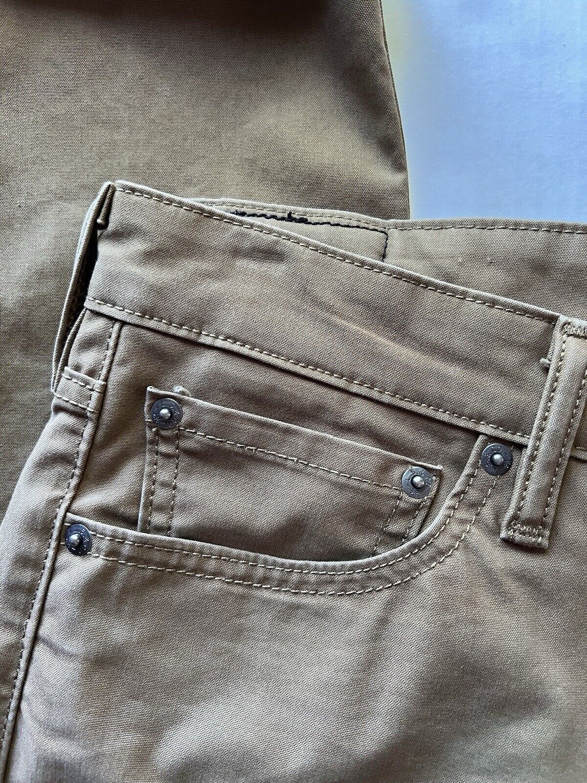 Levis 504 Commuter Mens 32x30 Khaki Road Cycling Outdoor Casual Chino Jean Mens - thriftgoblin