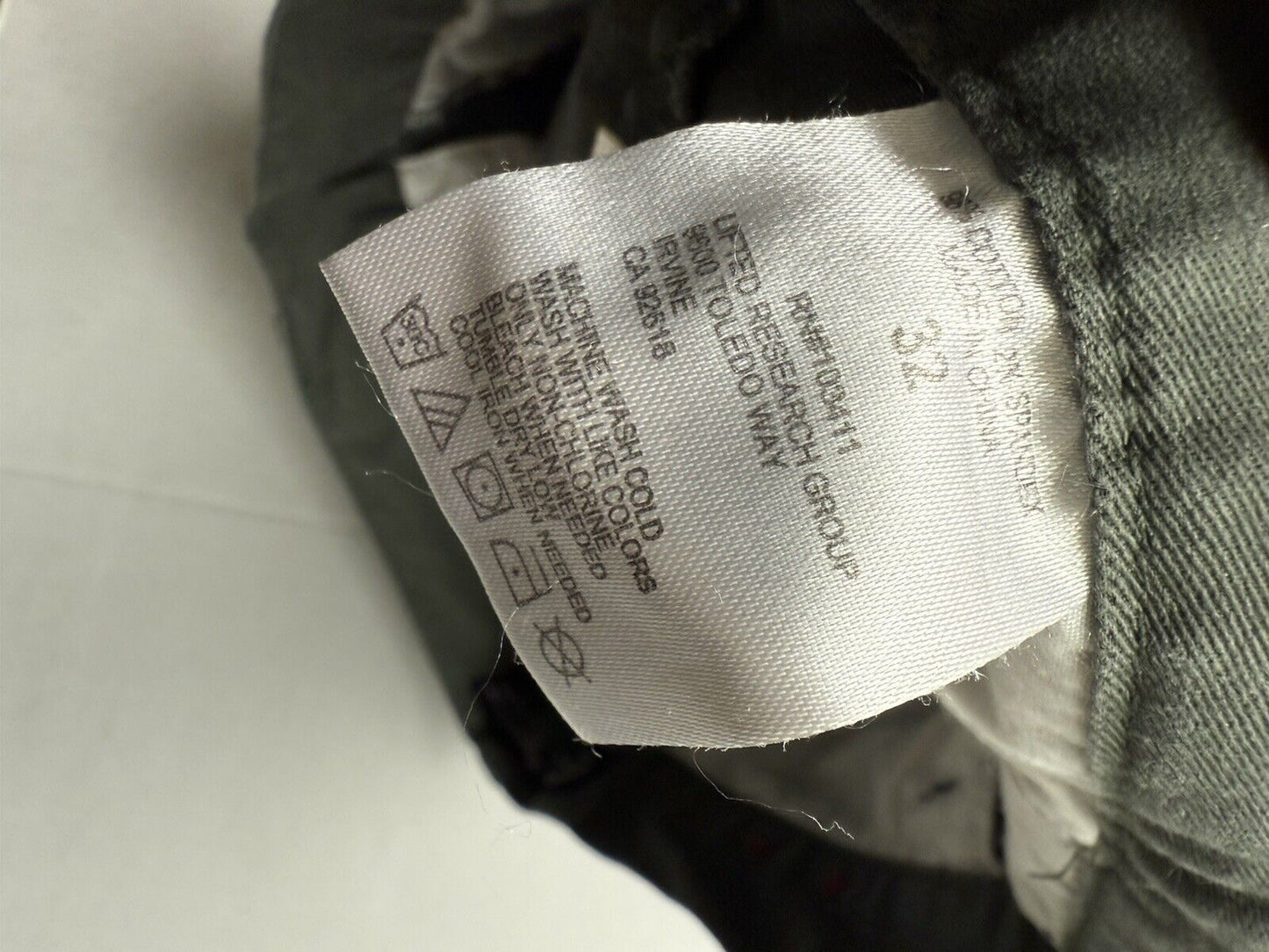 Lifted Research Group LRGEANS Pants Men's 32 Slim Straight Green Fit Chino Khaki - thriftgoblin