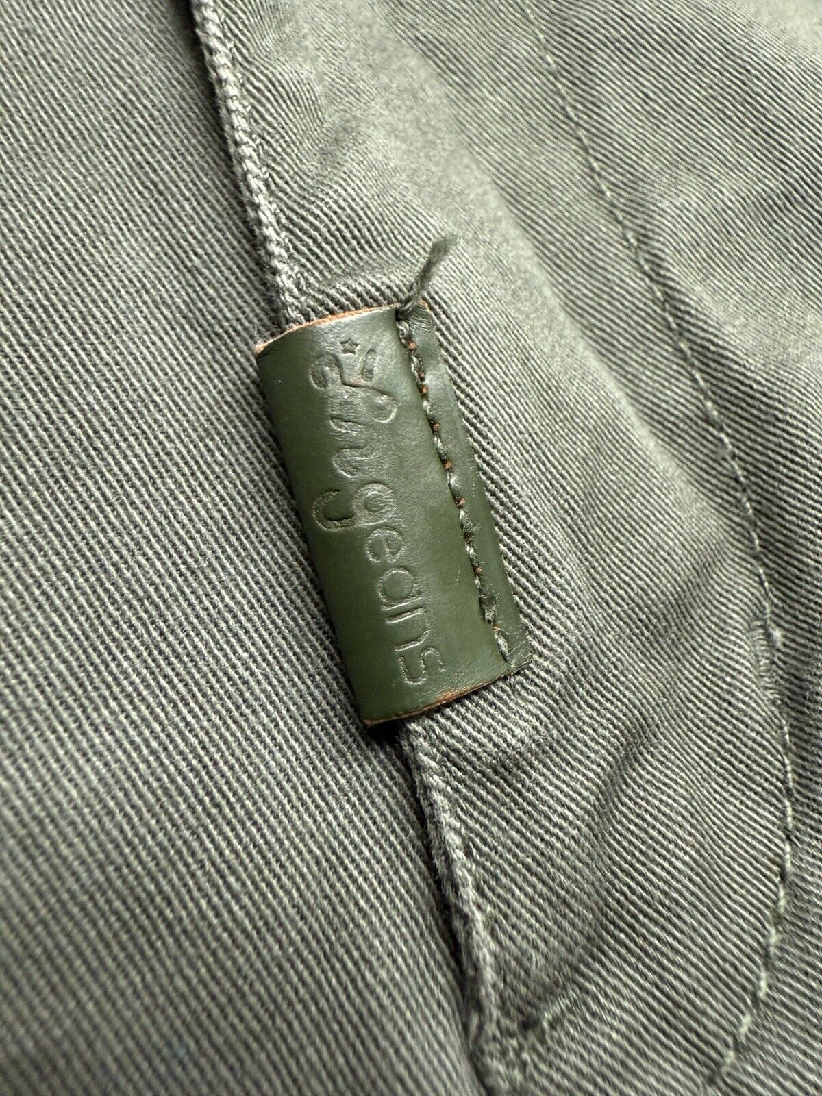 Lifted Research Group LRGEANS Pants Men's 32 Slim Straight Green Fit Chino Khaki - thriftgoblin