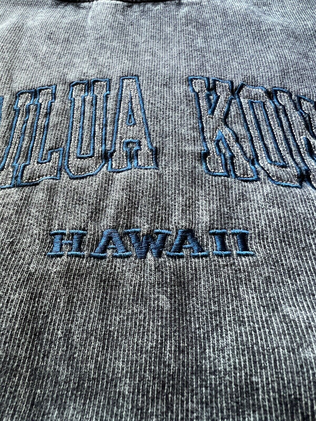 Local Kailua Kona Crewneck Sweatshirt Brushed Cotton Green Blue Hawaii Shirt - thriftgoblin