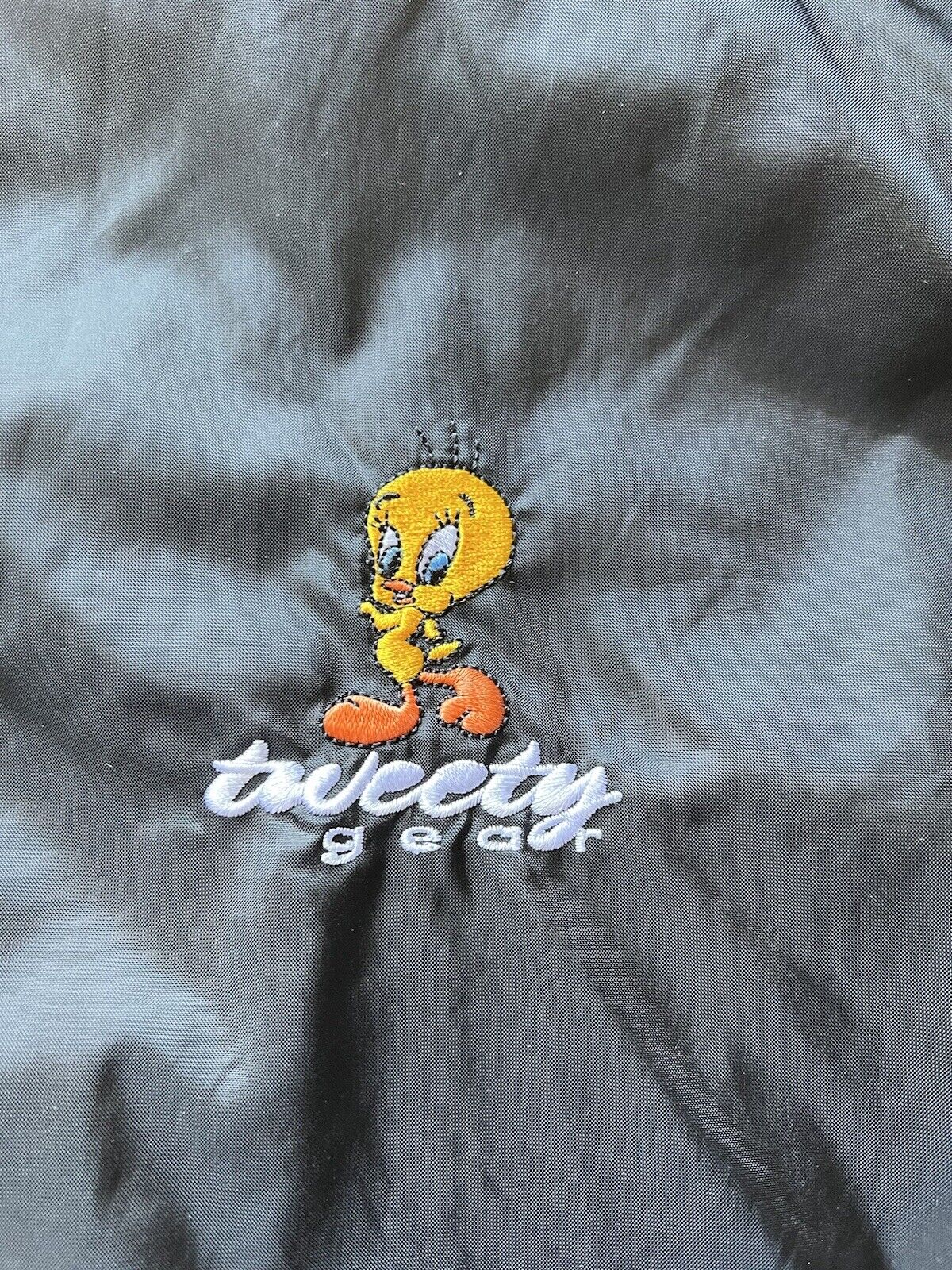 Looney Tunes Tweety Bird Gear WB 1999 Windbreaker Track Suit Size XS Womens - thriftgoblin