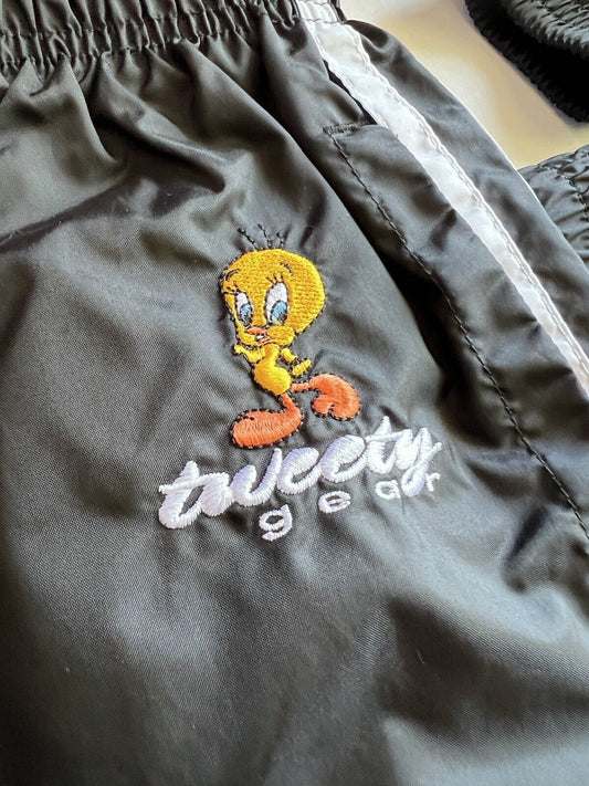 Looney Tunes Tweety Bird Gear WB 1999 Windbreaker Track Suit Size XS Womens - thriftgoblin