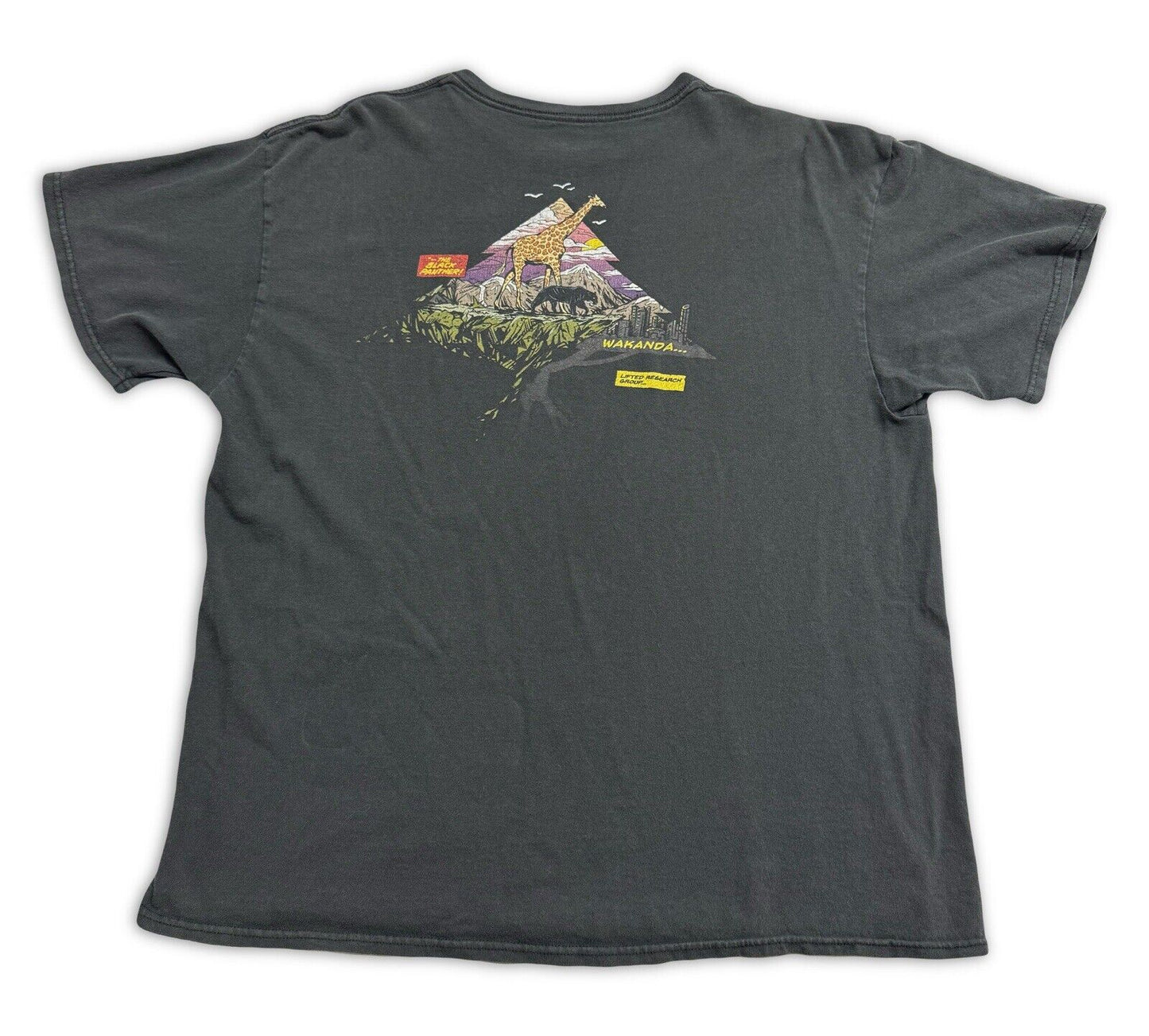 LRG X Marvel Black Panther Wakanda Collab Shirt XL Lifted Research Group Tee Top - thriftgoblin