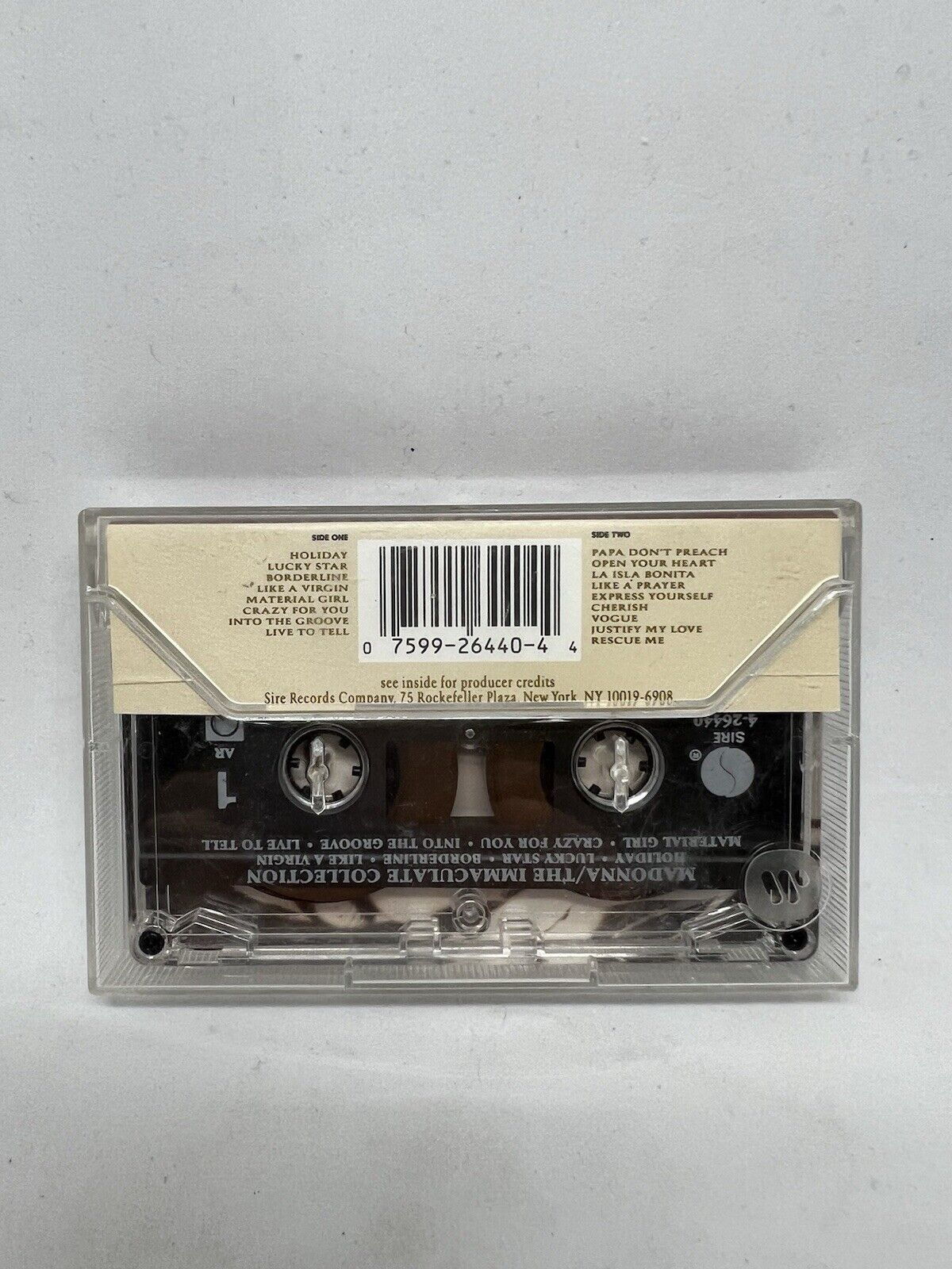 Madonna 1990 The Immaculate Collection : 9 26440 - 4 Sire Cassette Music Tape 90’s - thriftgoblin