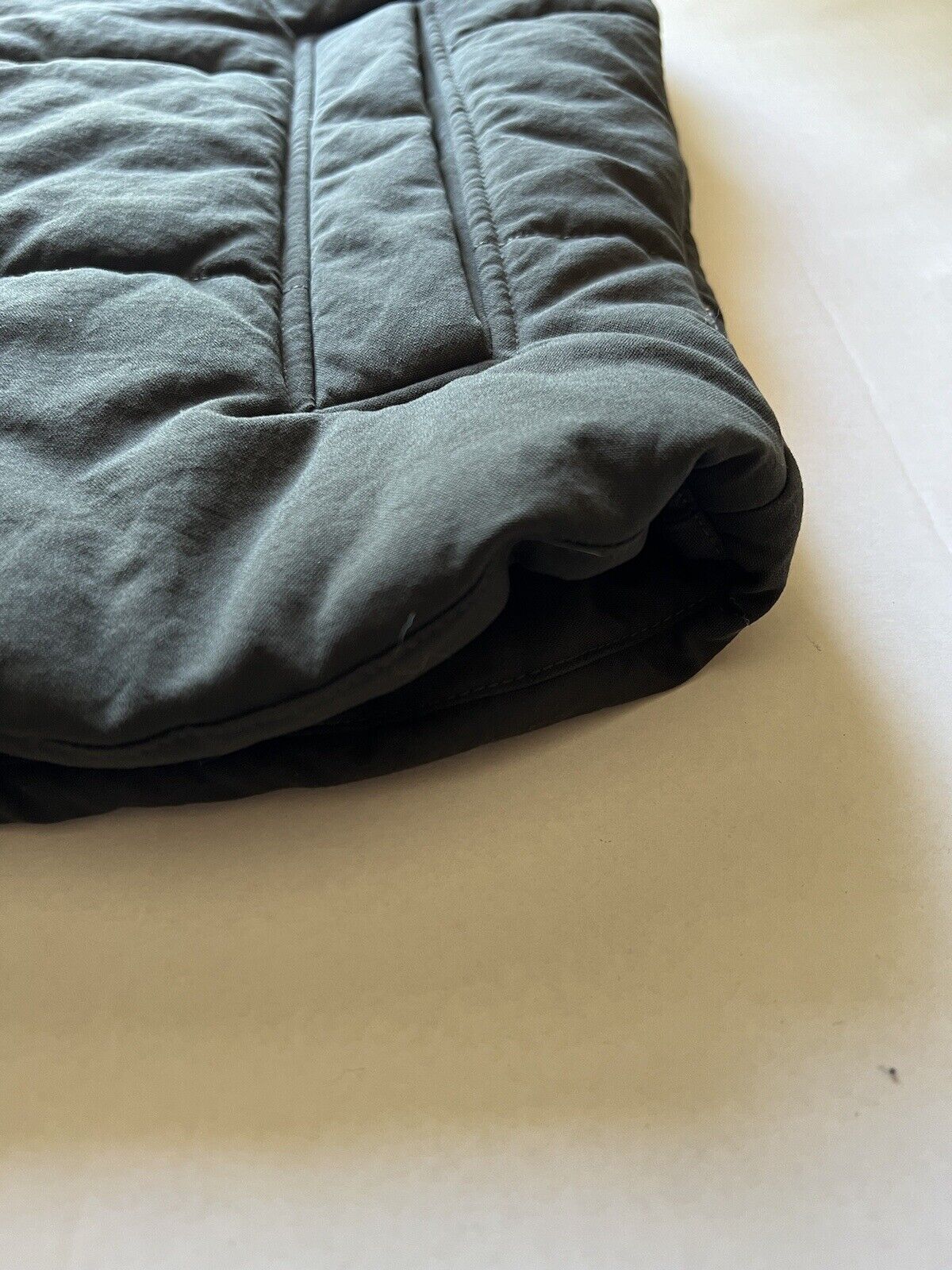 Mens Jack Wolfskin Down Gilet Vest Quilted Forest Green Large Thick Pockets - thriftgoblin