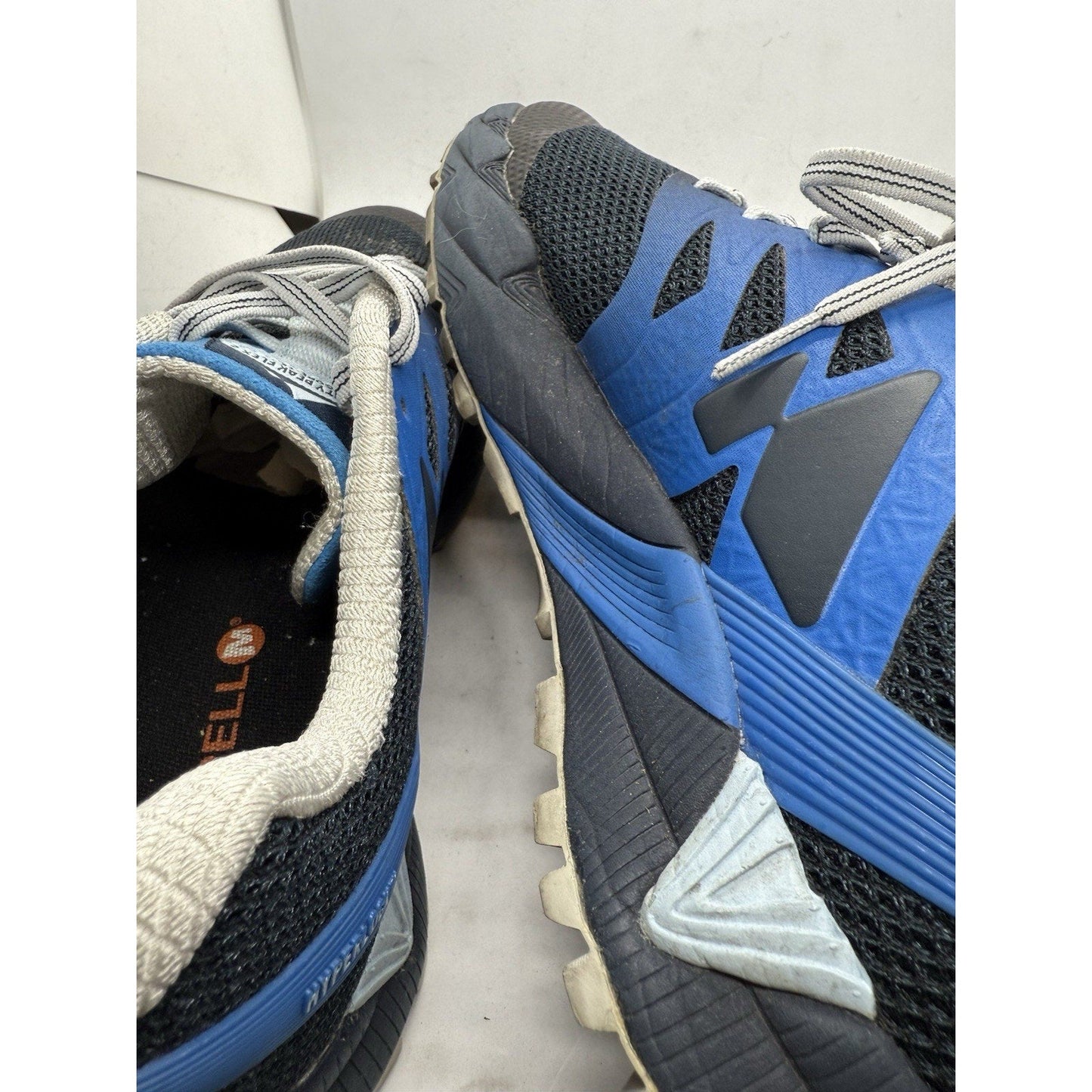 Merrell Agility Peak Flex 2 E‑Mesh Trail Shoes Men’s 6.5 Blue Black J598379 - thriftgoblin