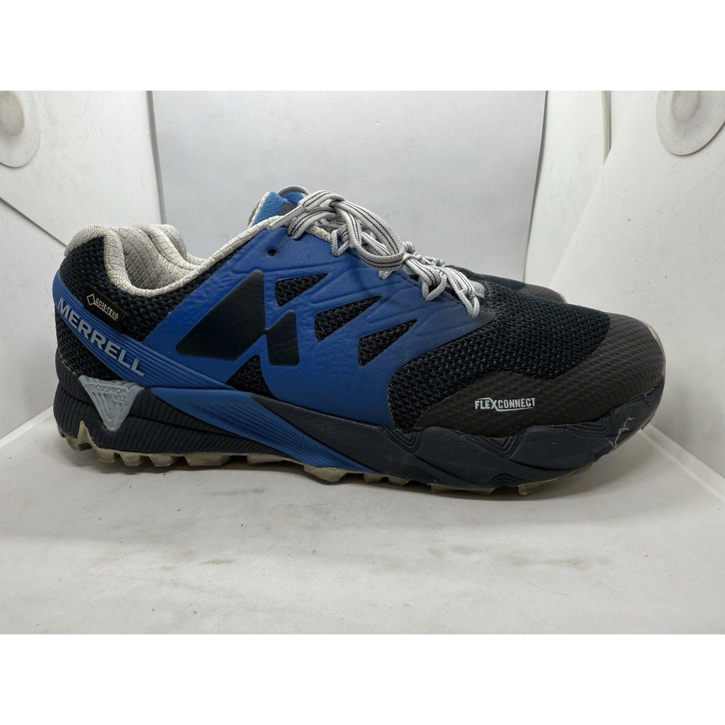 Merrell Agility Peak Flex 2 E‑Mesh Trail Shoes Men’s 6.5 Blue Black J598379 - thriftgoblin