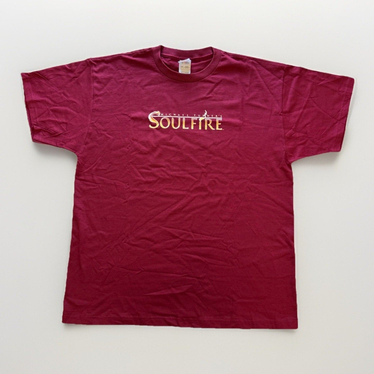 Michael Turner’s Soulfire Comic Promo Shirt 2005 Aspen MLT Maroon XL Fairy Fire - thriftgoblin