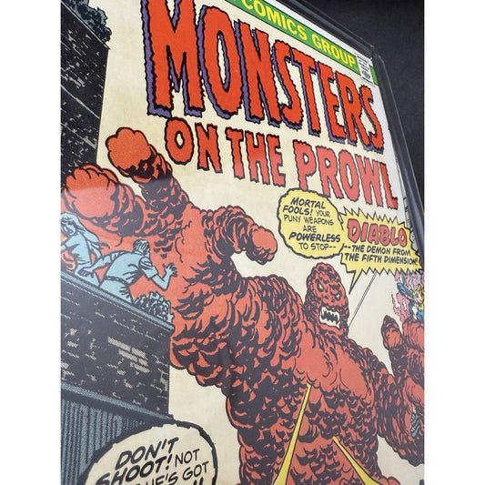 Monsters on the Prowl 30 Marvel 1974 Diablo Key 1st App 25¢ Cover VG 8.5 (READ) - thriftgoblin