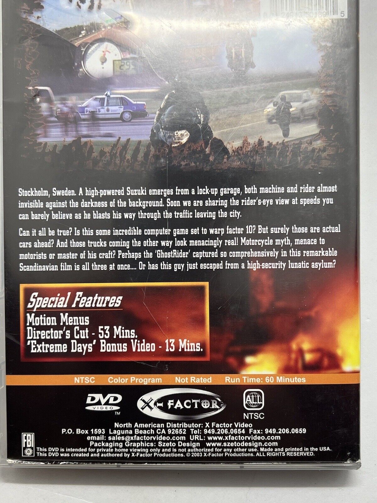 Motorcycle Street Extreme - Ghost Rider: The Final Ride (DVD) Great Condition - thriftgoblin