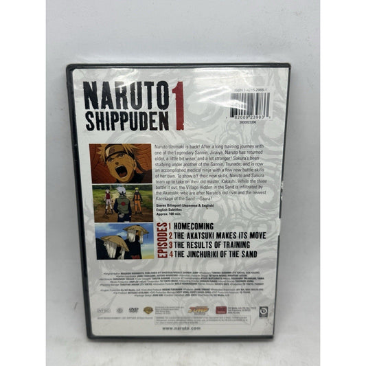 Naruto Shippuden Vol. 1 Original & Uncut DVD (2007) Anime Viz Media Ninja Sasuke - thriftgoblin