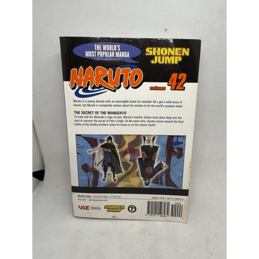 Naruto Vol. 42 - Manga Paperback English Masashi Kishimoto Shippuden Itachi - thriftgoblin