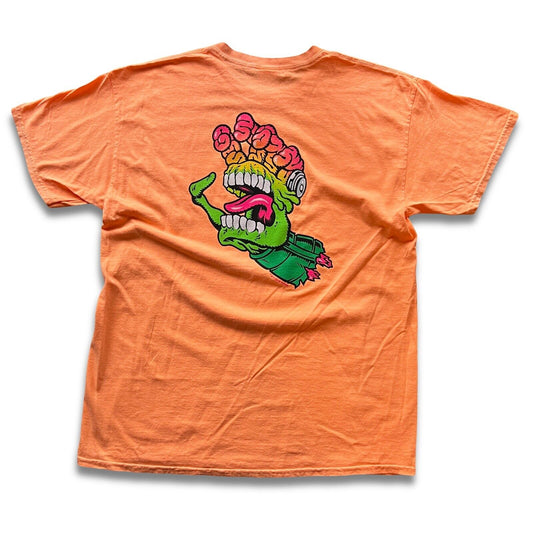 NEW Mars Attacks Santa Cruz 2018 Orange Graphic SS Shirt LARGE Topps Skate Alien - thriftgoblin