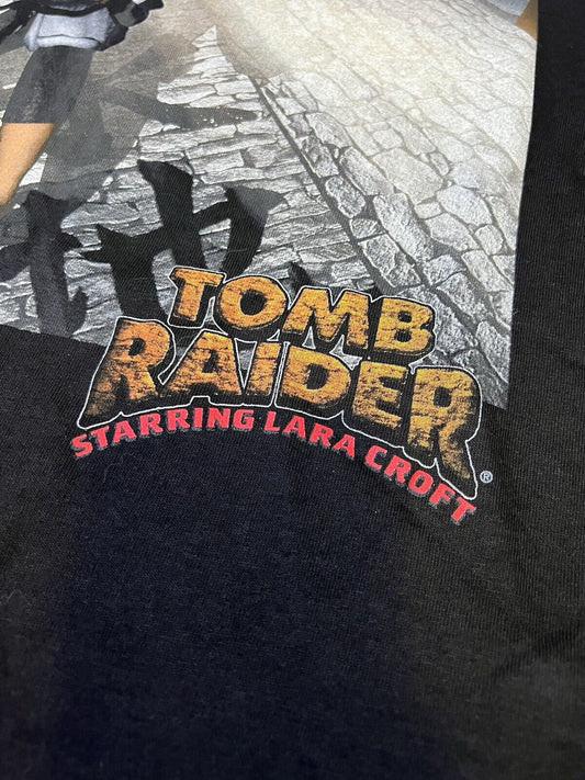 NEW Vintage Lara Croft Tomb Raider Ninja Karate T Shirt Mens XL Video Game 90s - thriftgoblin