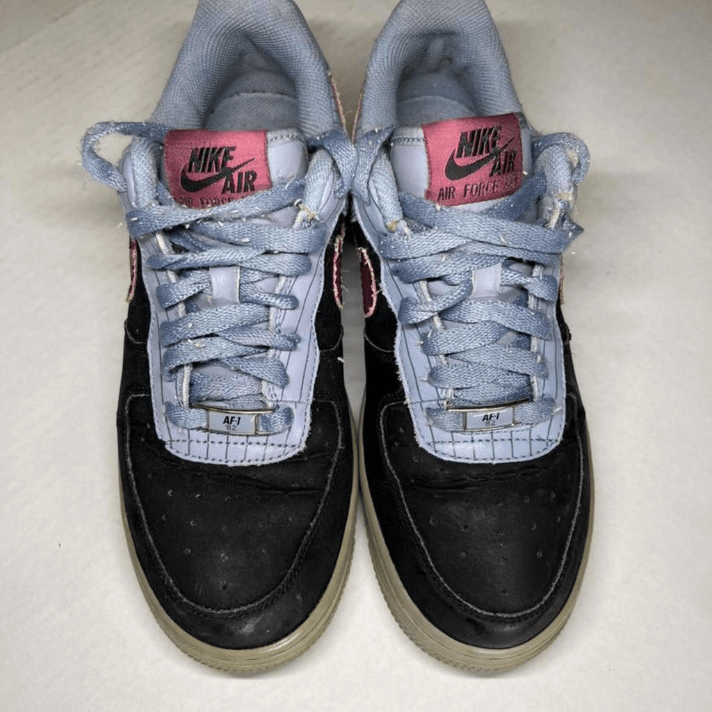 Nike Af1 Air Force 1 Shoes Black Blue - thriftgoblin