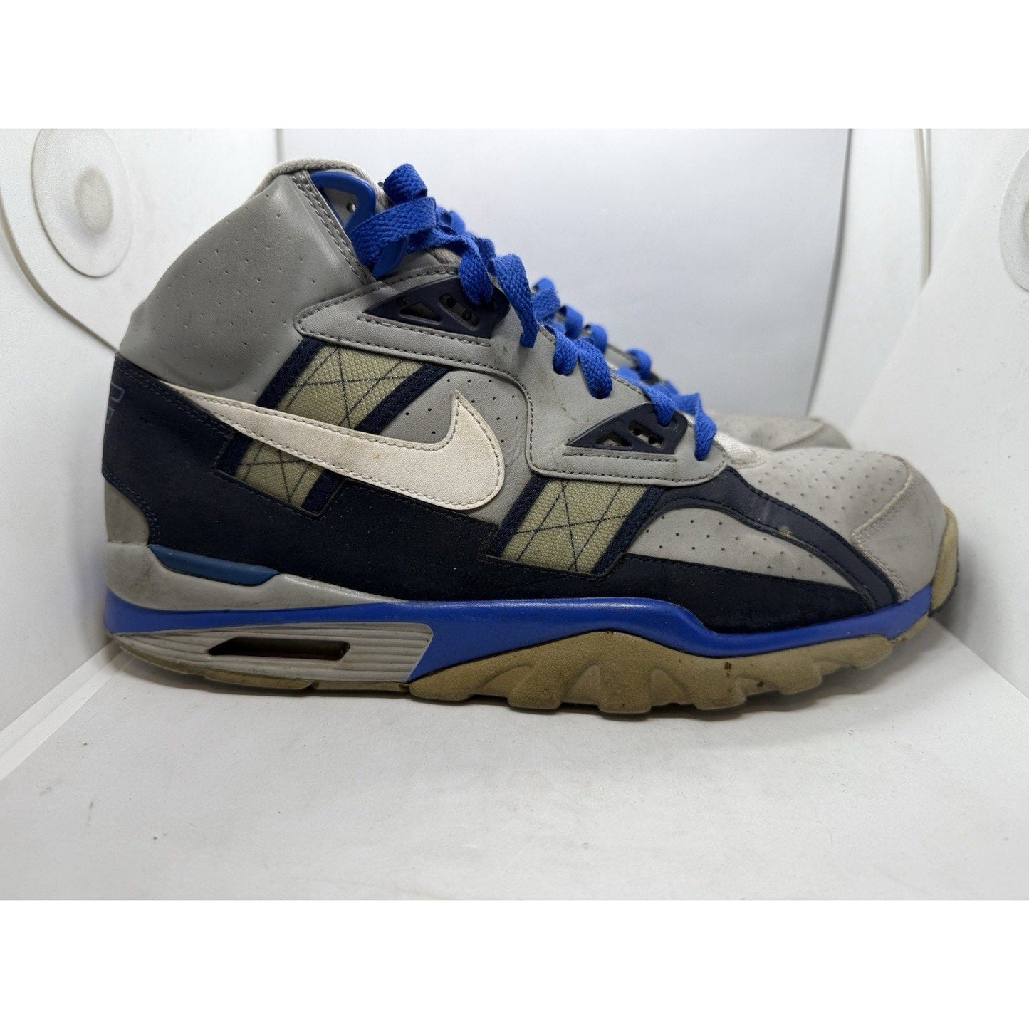 Nike Air Trainer SC High 30234 - 071 Men’s Size 11.5 Bo Jackson Grey Blue White - thriftgoblin