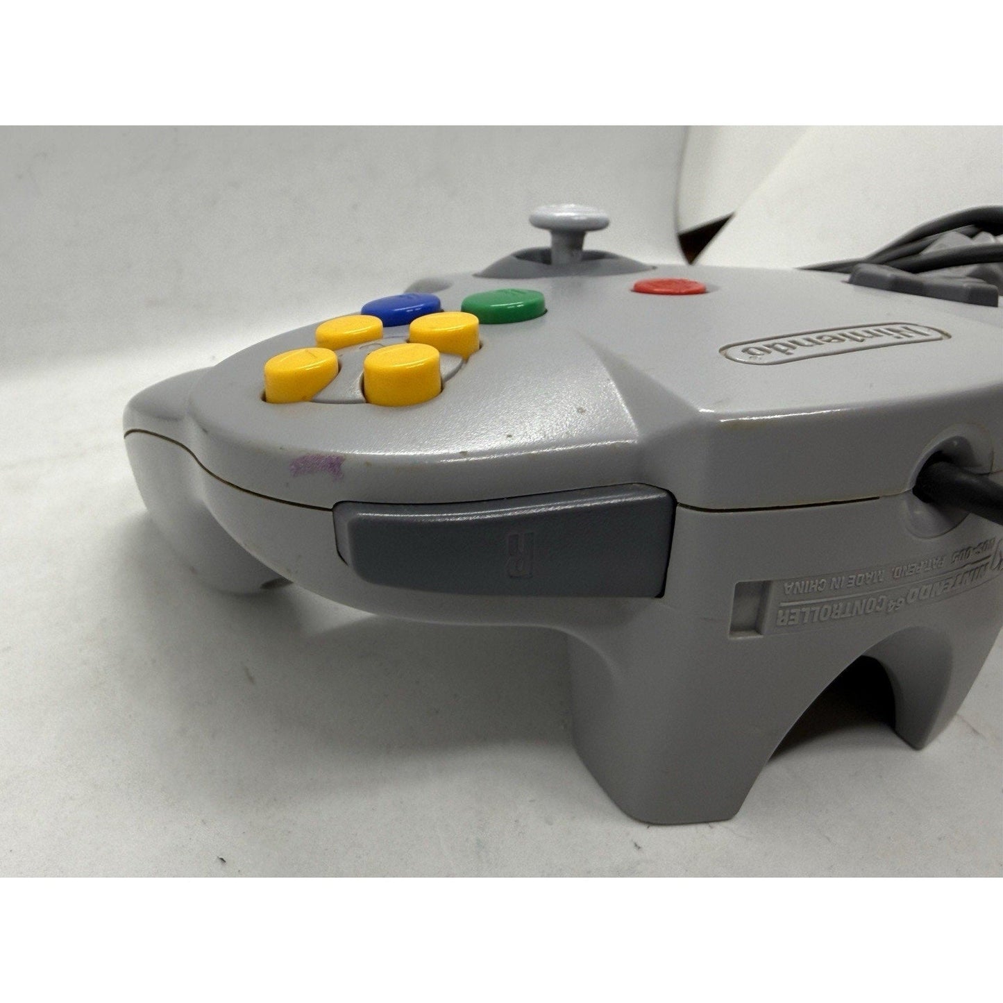 Nintendo 64 Gray Controller NUS - 005 Original OEM Authentic Tested Works N64 - thriftgoblin