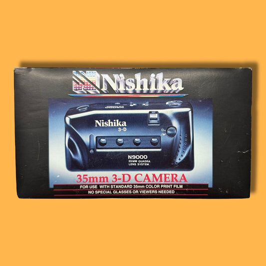 Nishika N9000 3D Quadra Lens System 35mm 3D Camera, Complete, New, Open Box