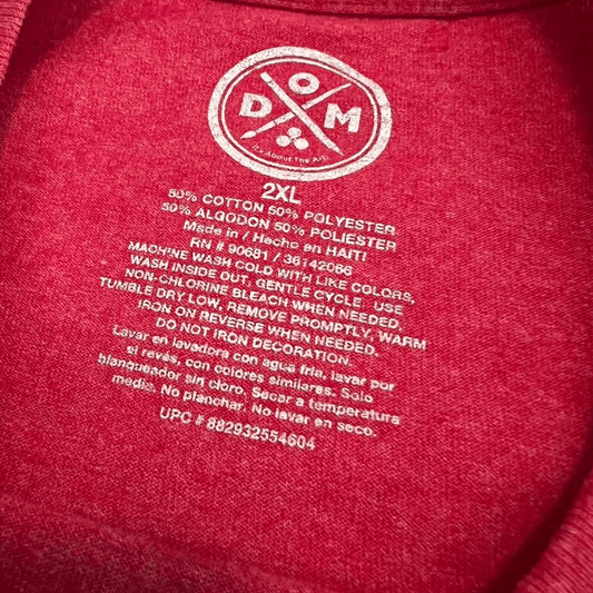 “Not Today Satan!” Red Crewneck Short - thriftgoblin