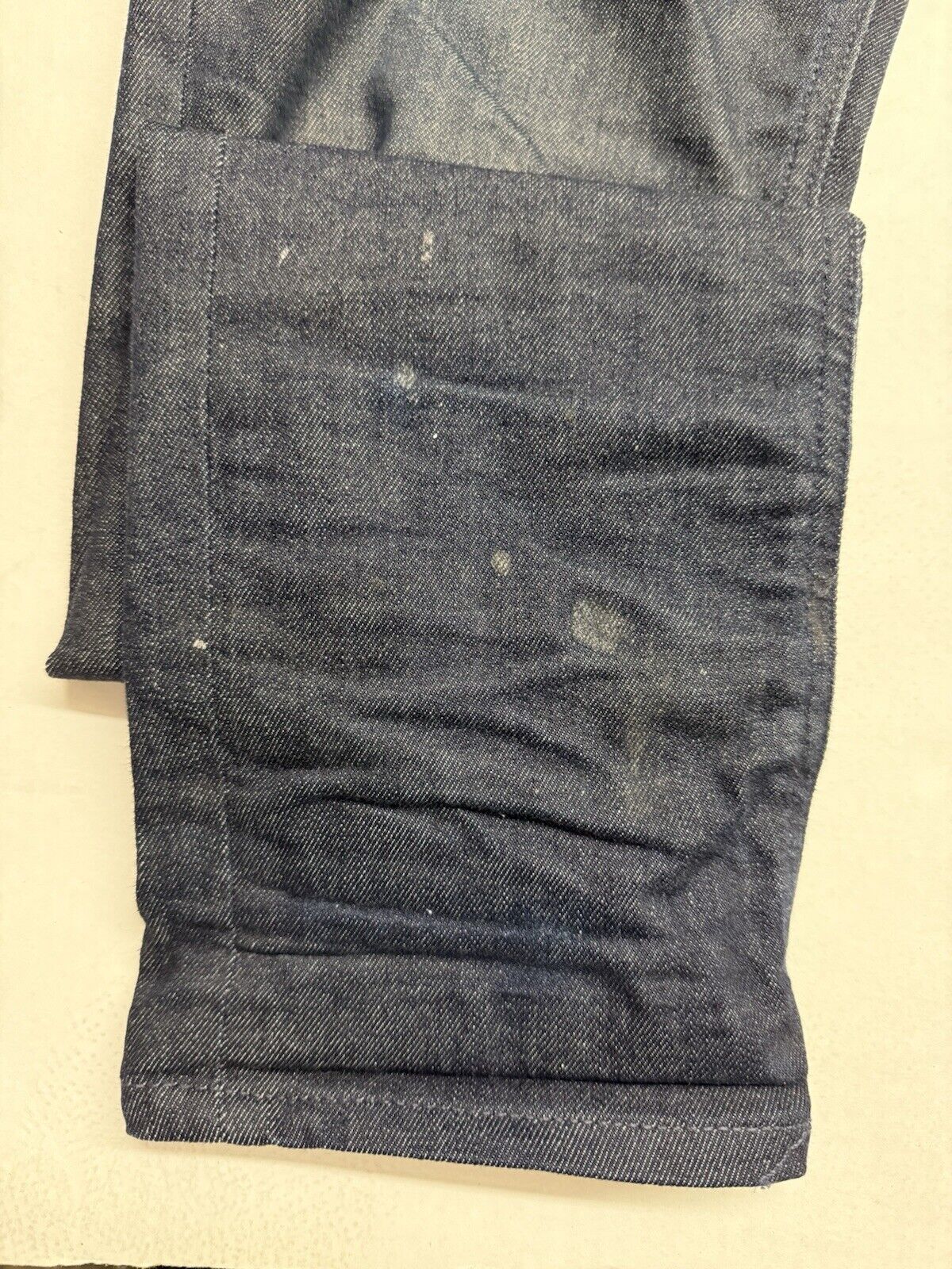 NUDIE Jeans GRIM TIM Men's Jeans W32 L34 Slim Fit Tapered Organic Dry Navy Dips - thriftgoblin