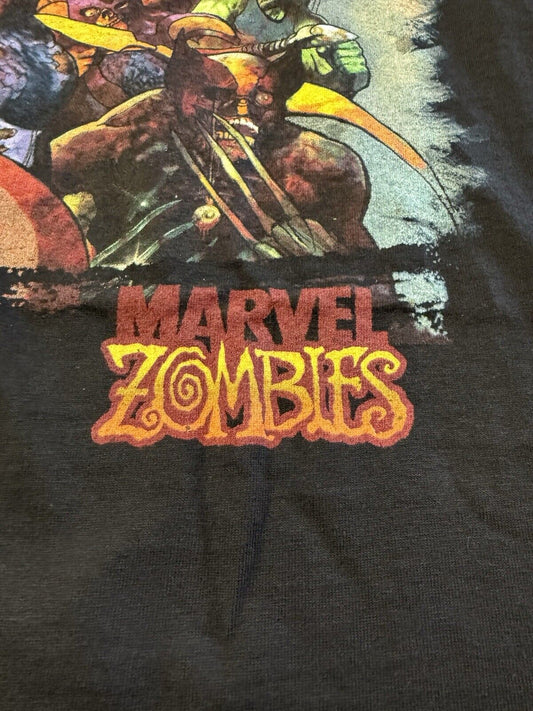 NWT 2007 MAD ENGINE Marvel Zombie Avengers Shirt MENS Zombie Superhero Crewneck - thriftgoblin
