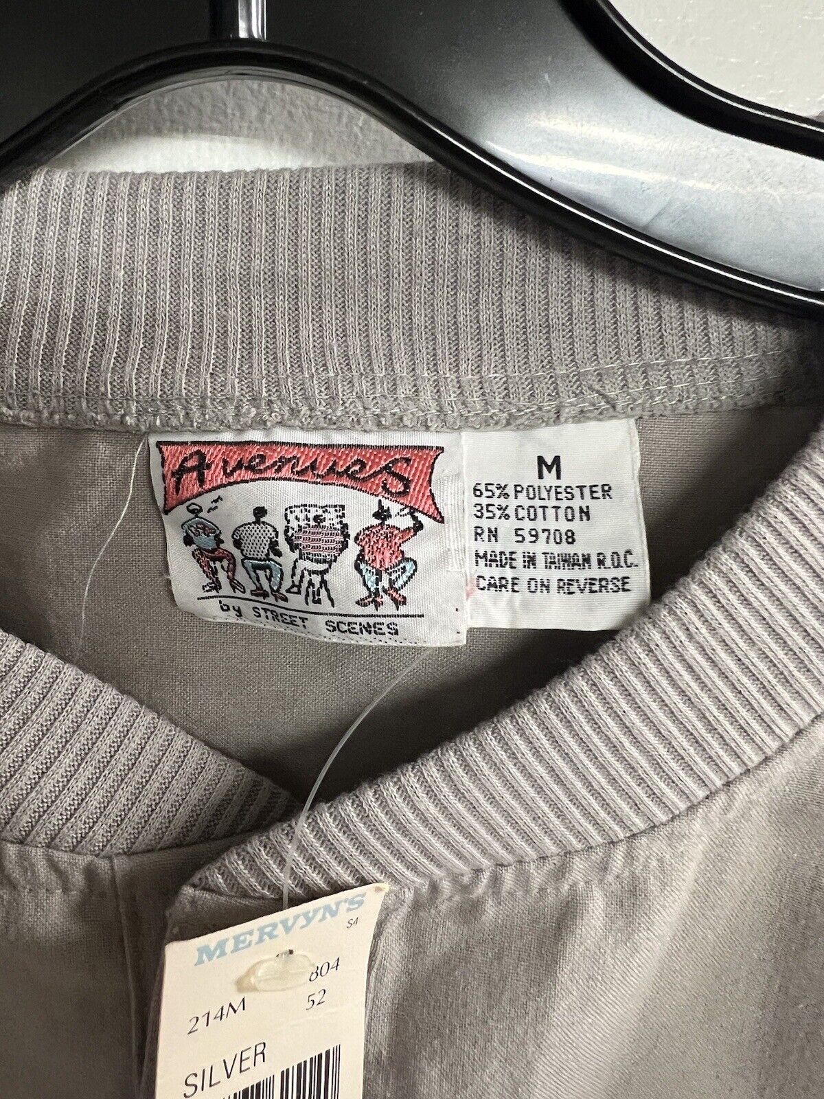 NWT Vintage Avenues By Street Scenes Mervyns Single Stitch Quarter Button Shirt - thriftgoblin