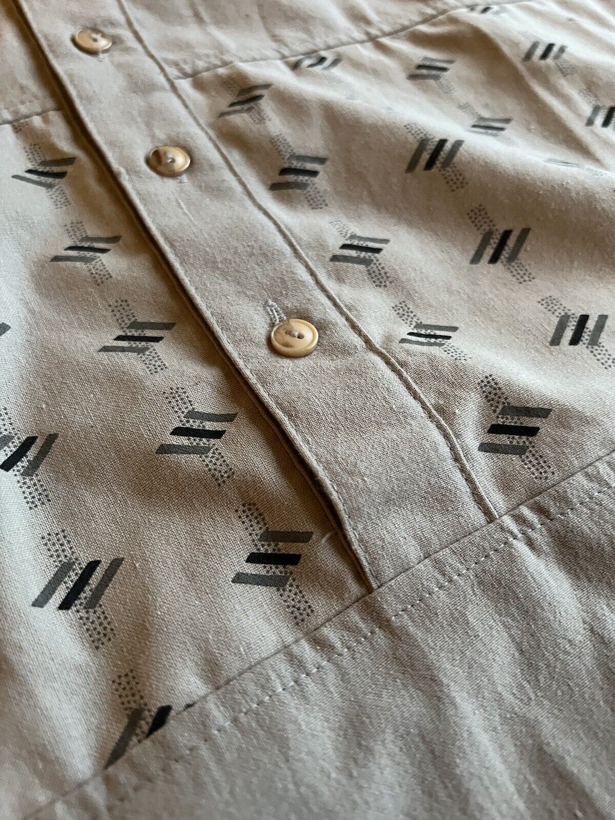 NWT Vintage Avenues By Street Scenes Mervyns Single Stitch Quarter Button Shirt - thriftgoblin