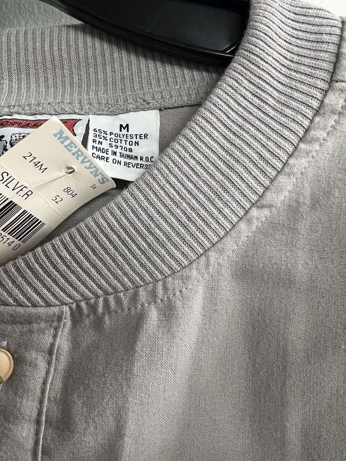 NWT Vintage Avenues By Street Scenes Mervyns Single Stitch Quarter Button Shirt - thriftgoblin