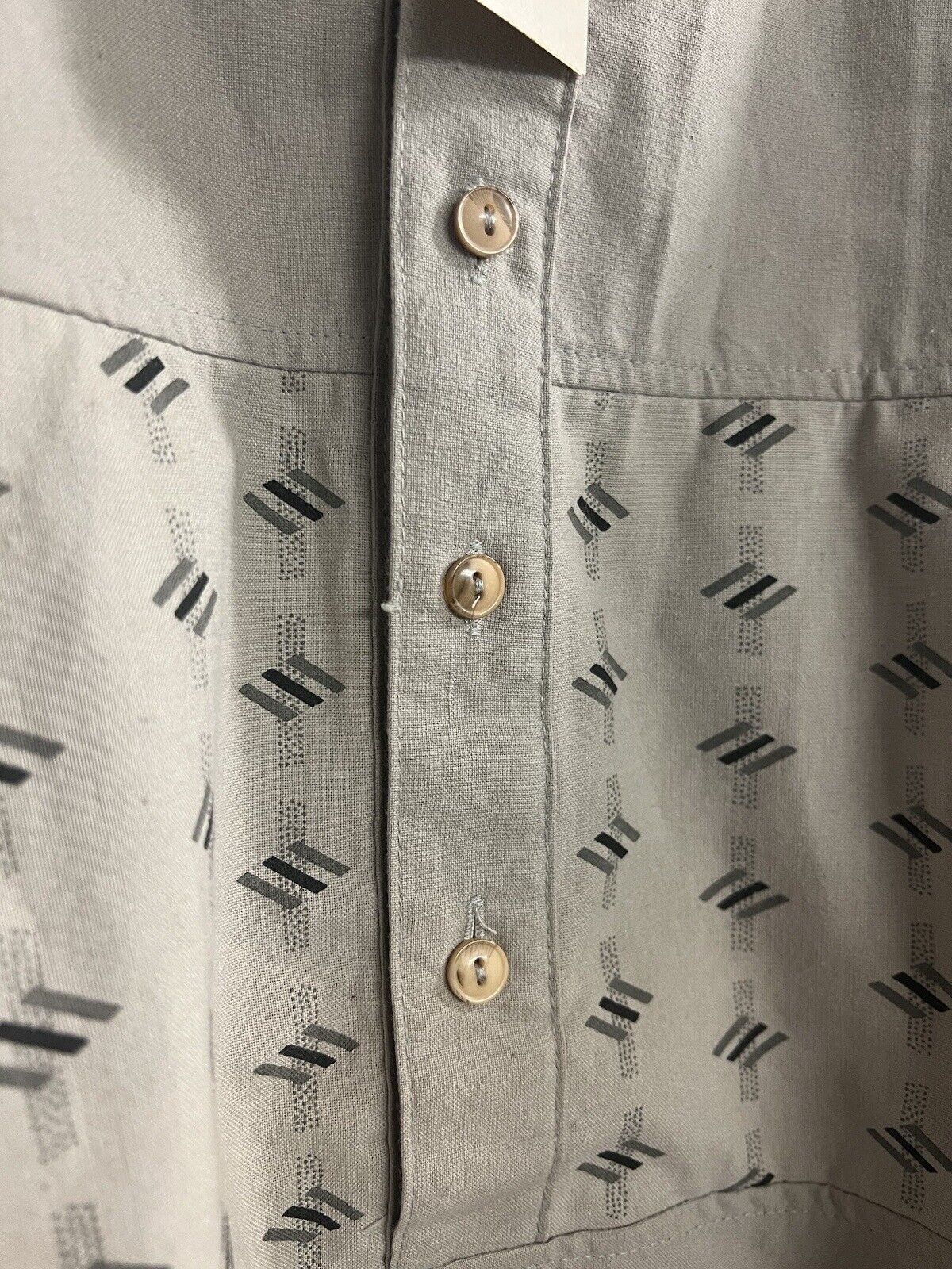 NWT Vintage Avenues By Street Scenes Mervyns Single Stitch Quarter Button Shirt - thriftgoblin