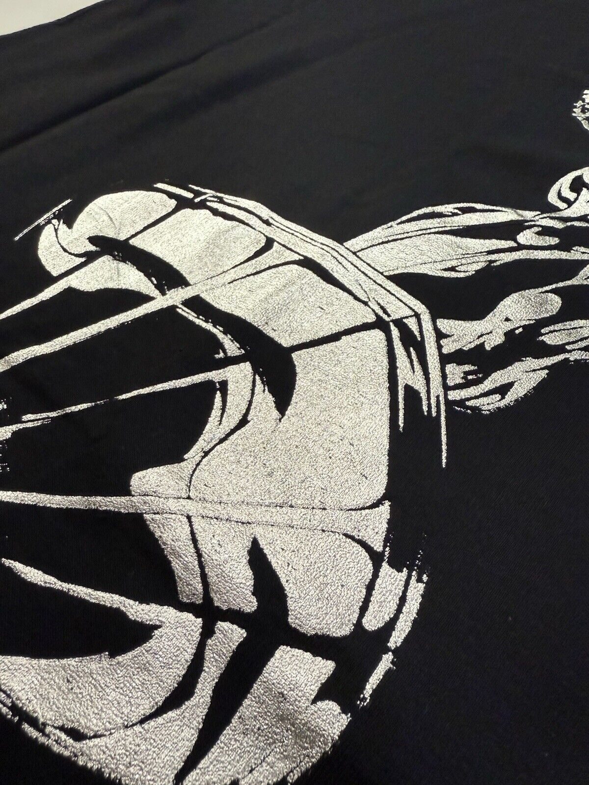 NWT Vintage Marvel Mad Engine Silver Surfer T Shirt Adult XLarge Black Men Metal - thriftgoblin
