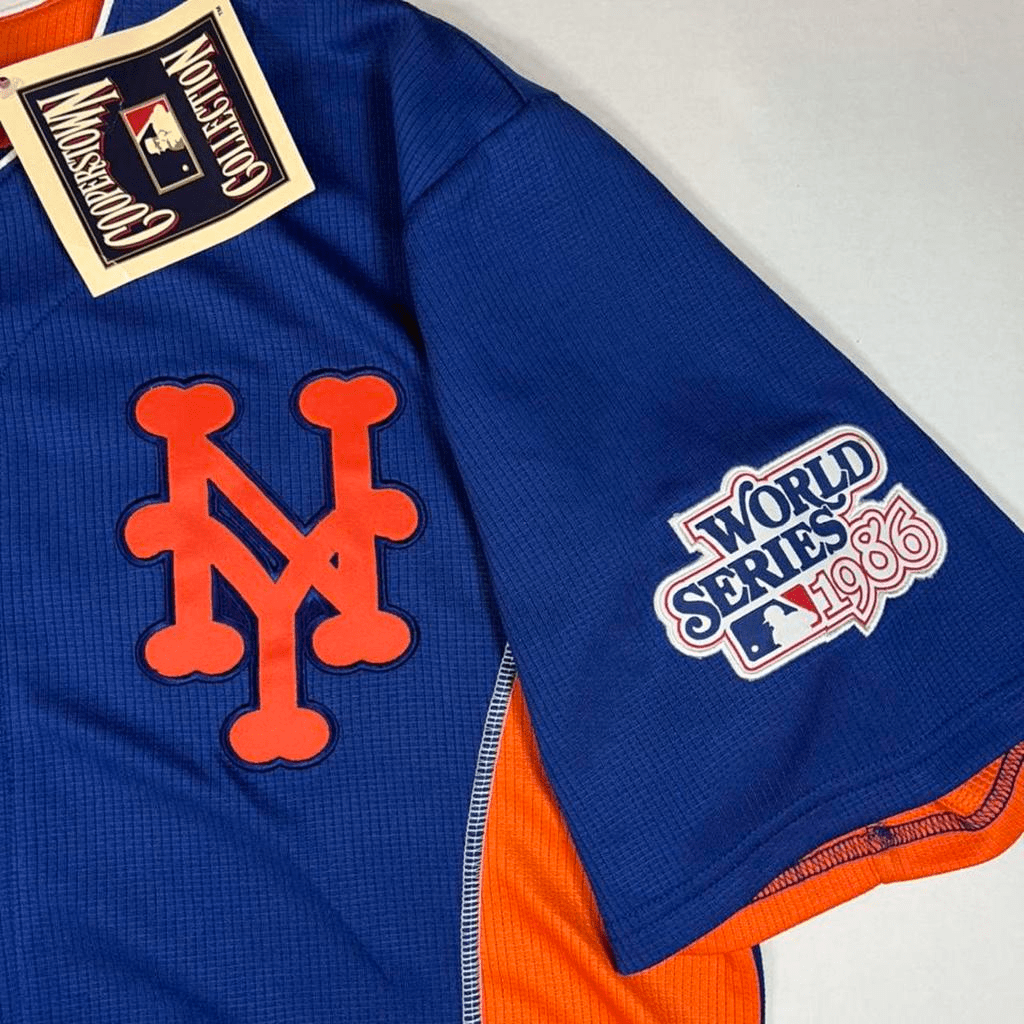 Ny Mets Cooperstown Collection MLB Men's Jersey Brand World Series 1986 - thriftgoblin
