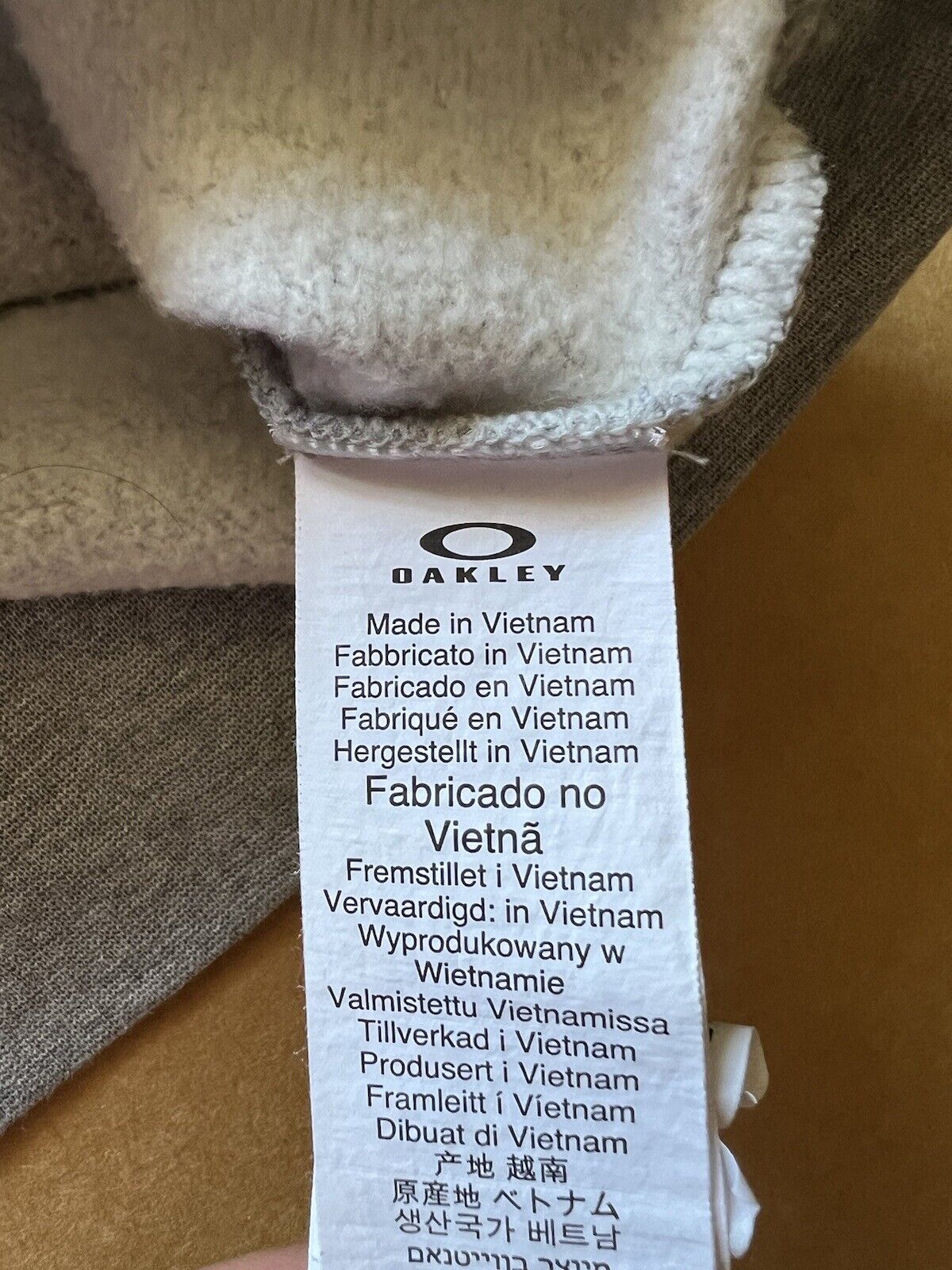 Oakley Mens Gray Pullover Long Sleeve Sweatshirt Sweater Large Jersey White Logo - thriftgoblin
