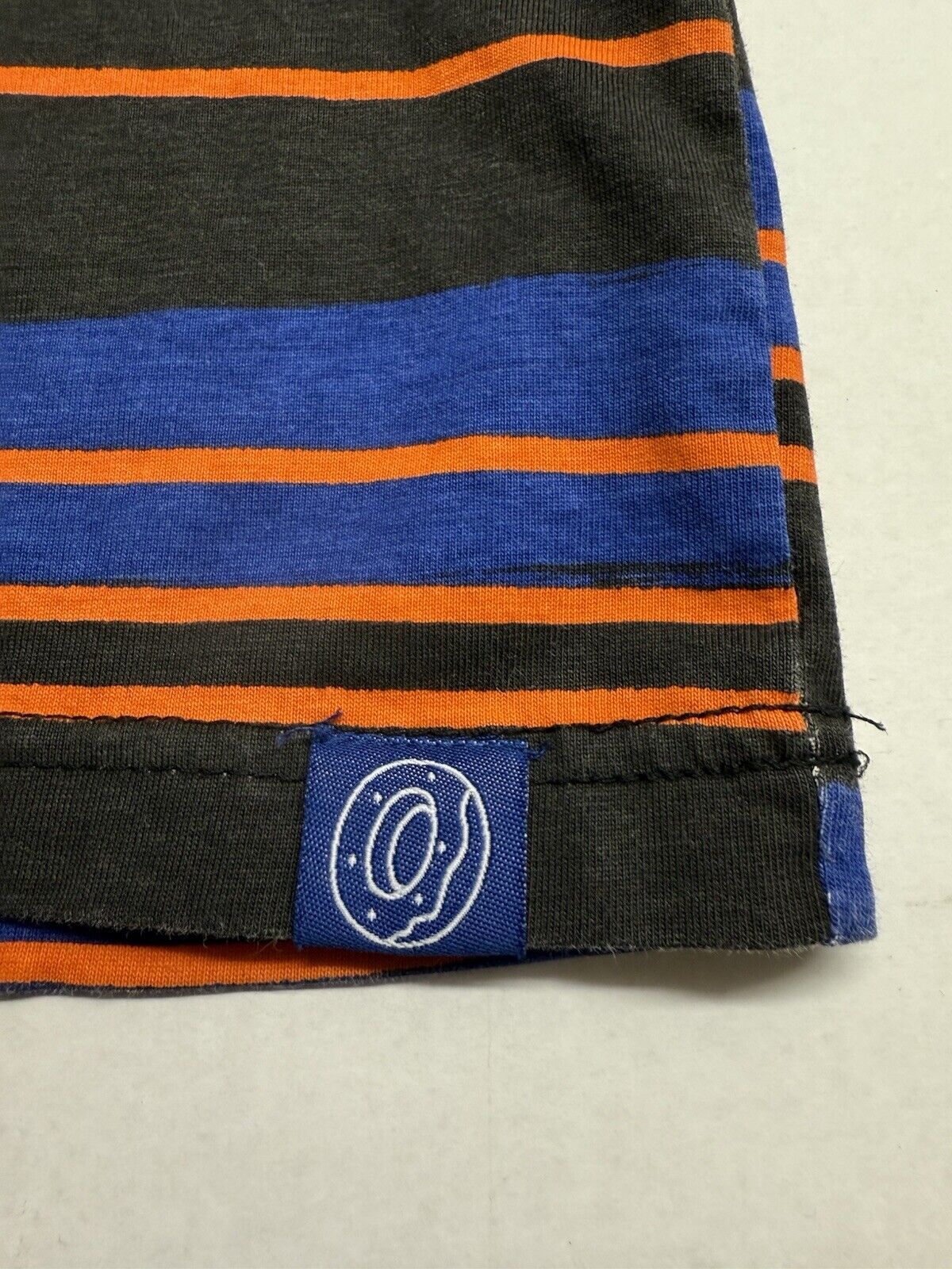 Odd Future OFWGKTA Hip - Hop Rap Music Embroidered Purple Black Striped L T-Shirt - thriftgoblin