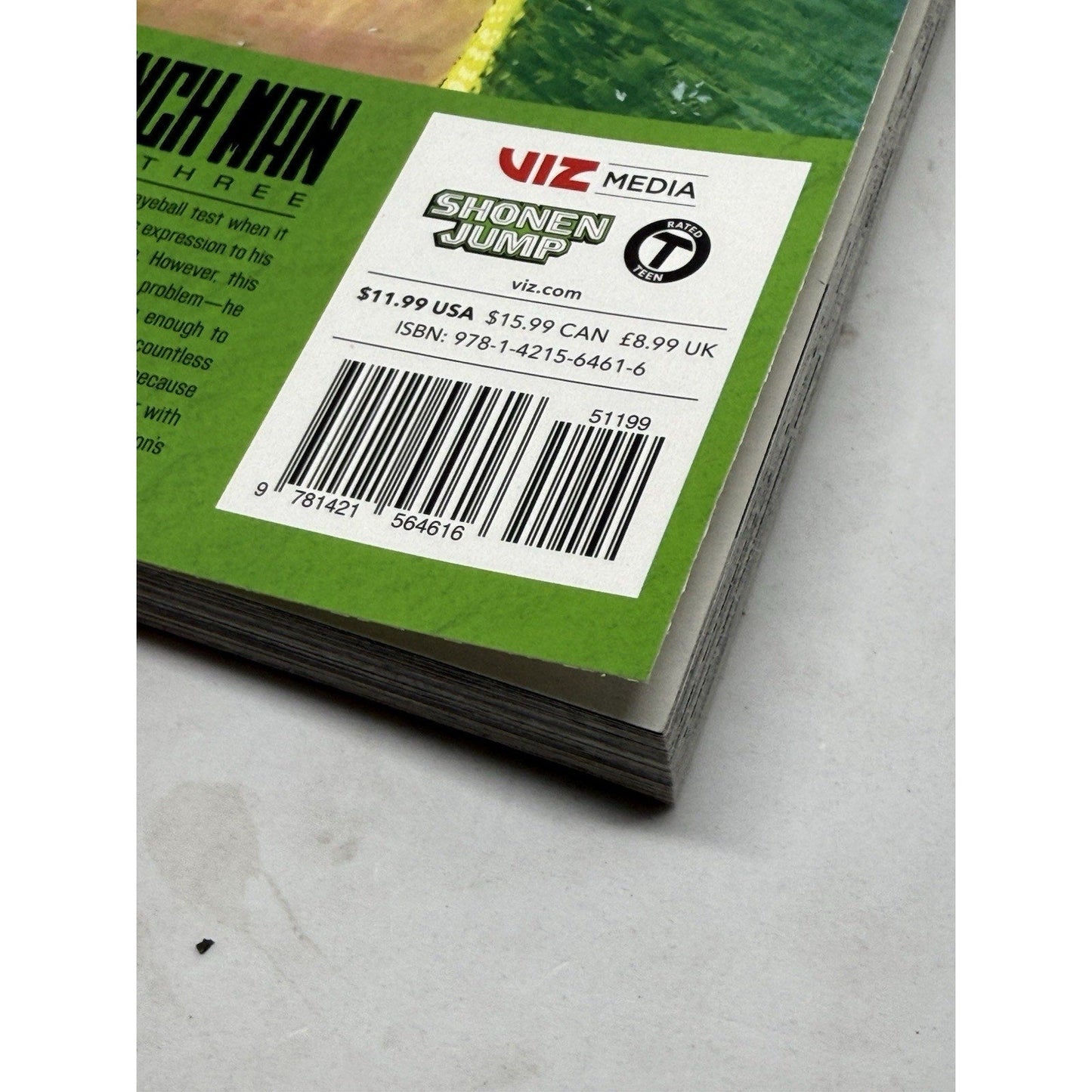 One Punch Man Vol 3 Manga ONE Yusuke Murata VIZ Shonen Jump Hero Test 2015 Eng - thriftgoblin
