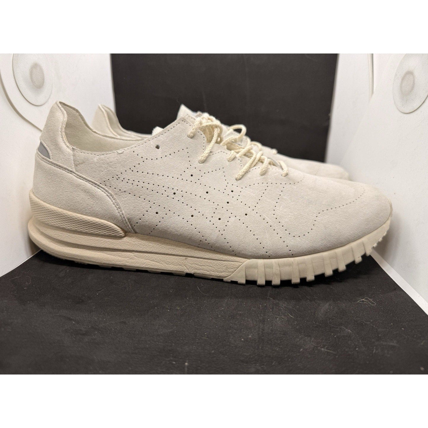 Onitsuka Tiger Colorado 85 MT Samsara Men’s 12 Beige Suede Mid Top Casual Shoes - thriftgoblin