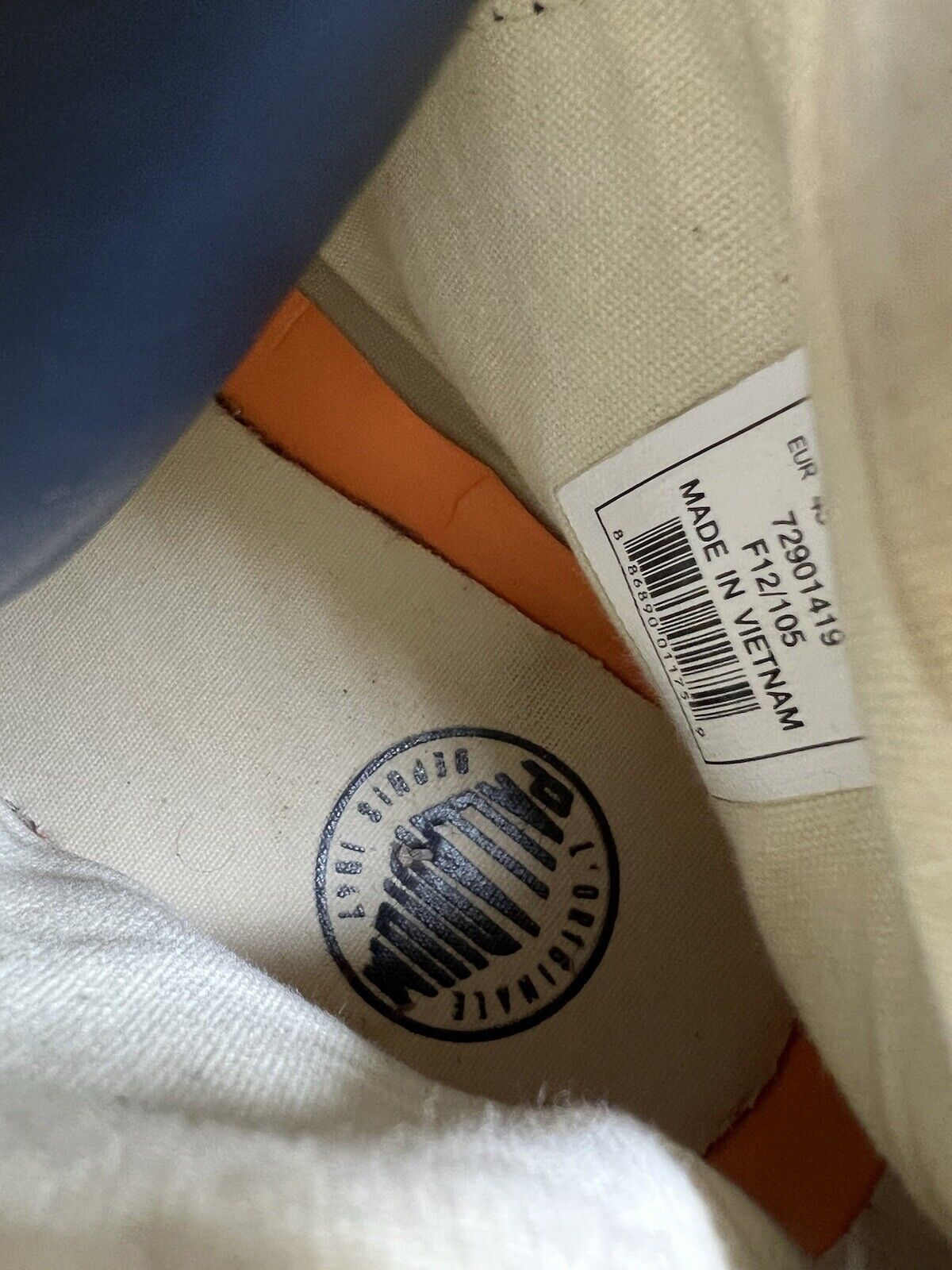 PALLADIUM Work Hi - Top 72901419 Boots Leather Streetwear Blue Sz 11.5 Mens Shoe - thriftgoblin