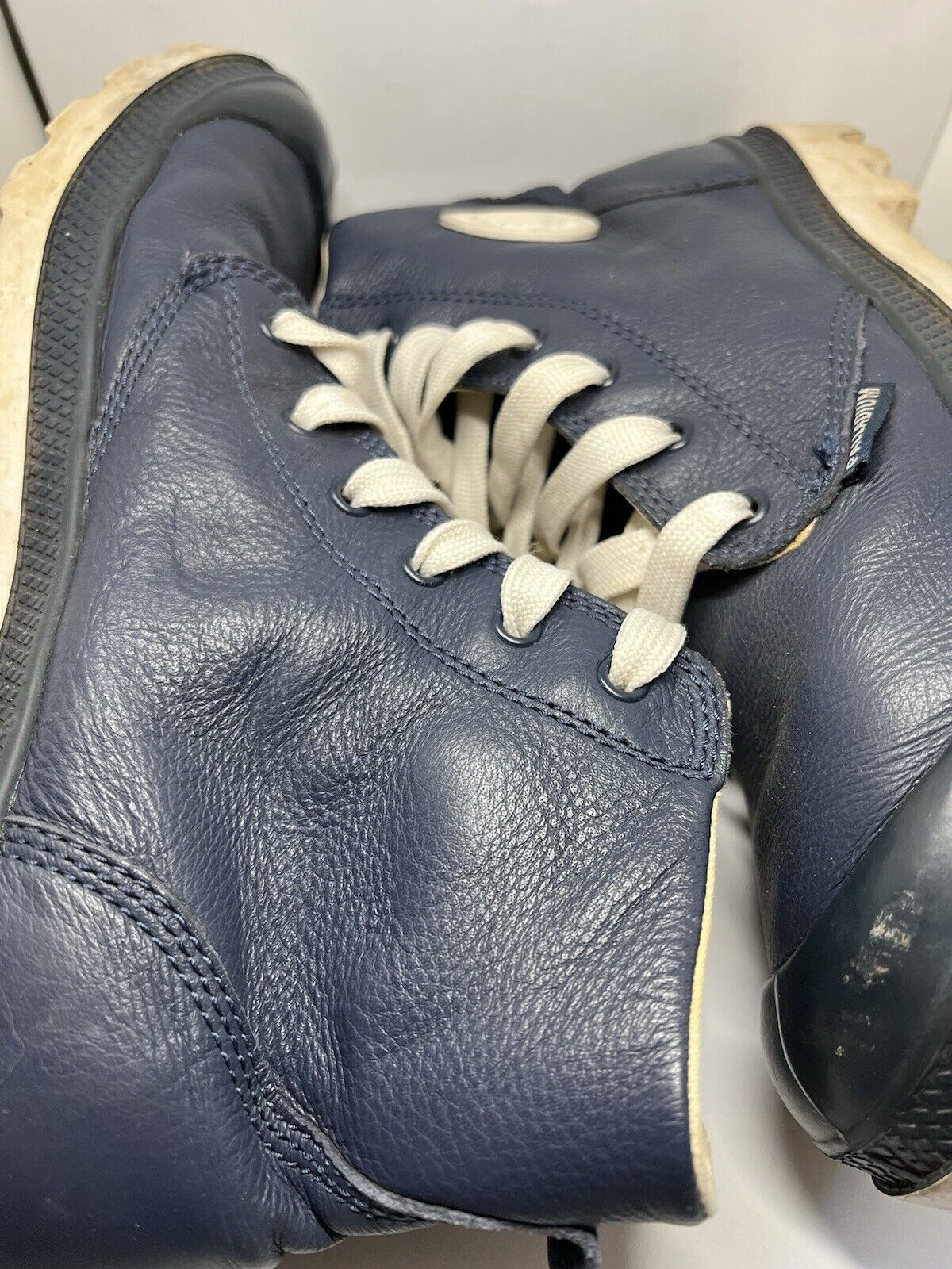 PALLADIUM Work Hi - Top 72901419 Boots Leather Streetwear Blue Sz 11.5 Mens Shoe - thriftgoblin