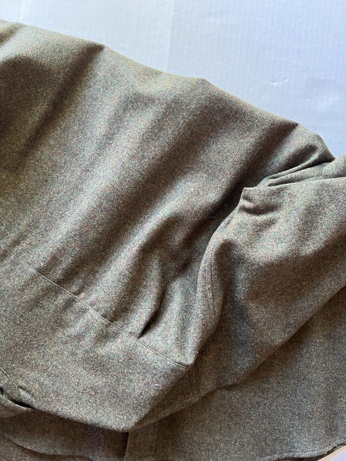 Pendleton Lodge Shirt Solid Men’s Medium Washable Wool Mexico Green Forest Clean - thriftgoblin