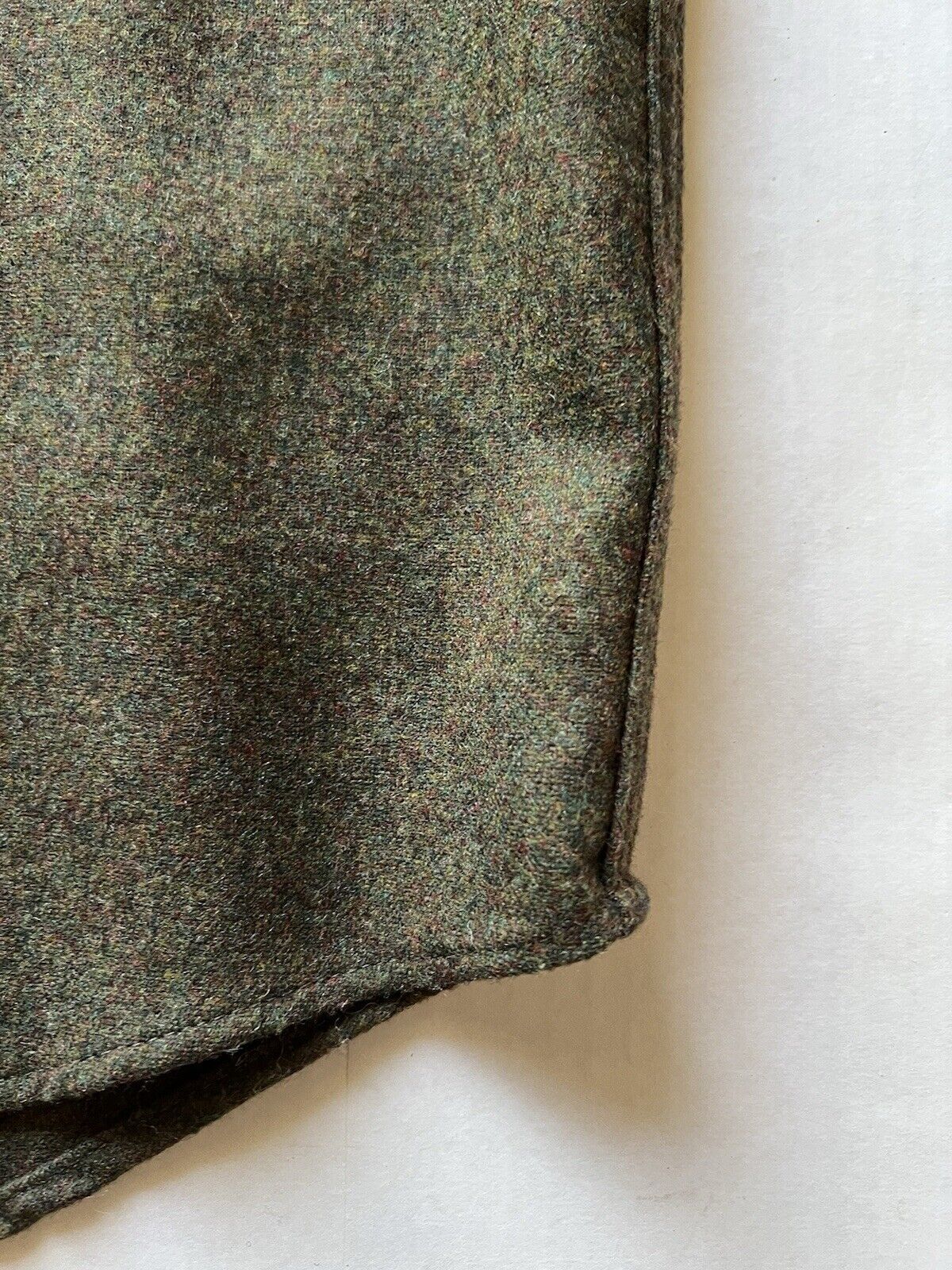Pendleton Lodge Shirt Solid Men’s Medium Washable Wool Mexico Green Forest Clean - thriftgoblin