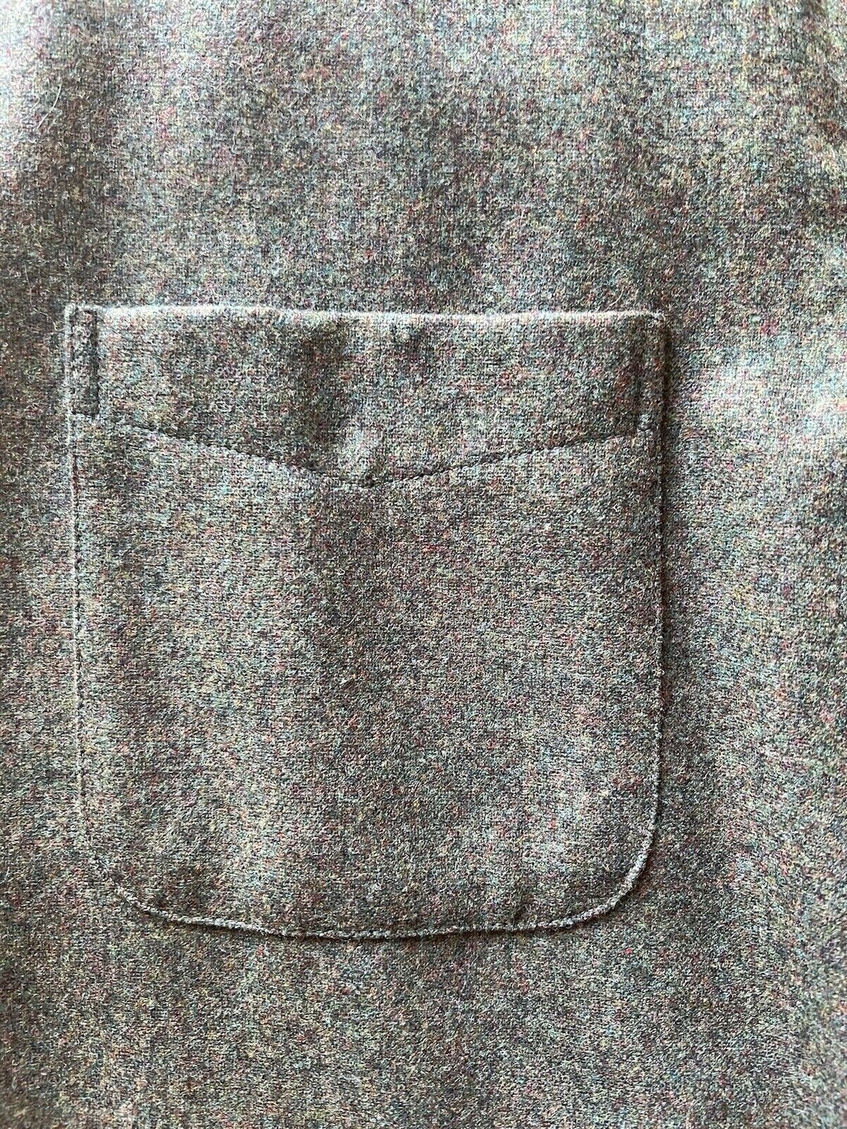 Pendleton Lodge Shirt Solid Men’s Medium Washable Wool Mexico Green Forest Clean - thriftgoblin