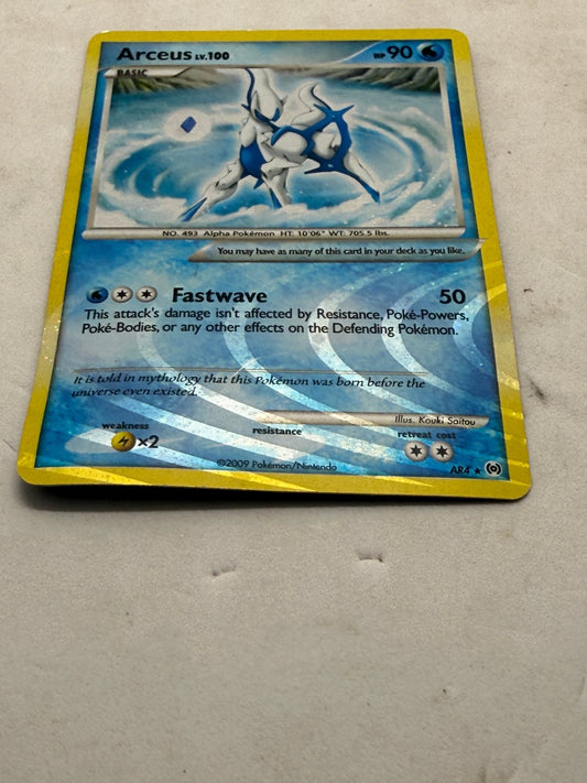 Pokemon Arceus LV.100 Fastwave AR4 Holo Platinum Arceus Card - Thrift GoblinTrading Card