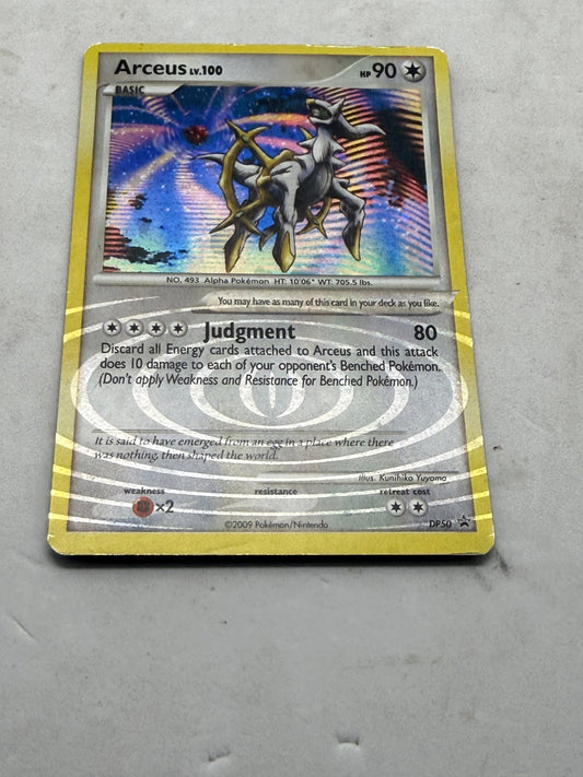 Pokemon Arceus LV.100 Judgment DP50 Holo Black Star Promo Card - Thrift GoblinTrading Card