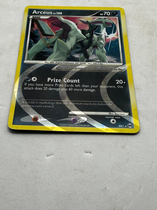 Pokemon Arceus LV.100 Prize Count AR1 Holo Platinum Arceus Card - Thrift GoblinTrading Card