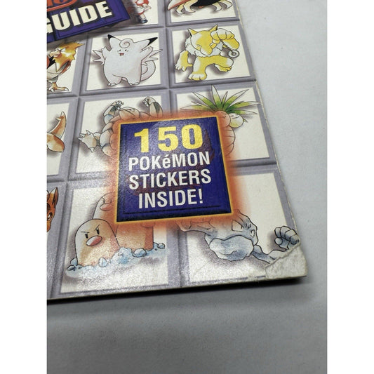 Pokemon Official Nintendo Player’s Guide w/ 150 Stickers 1999 Red Blue Yellow - thriftgoblin