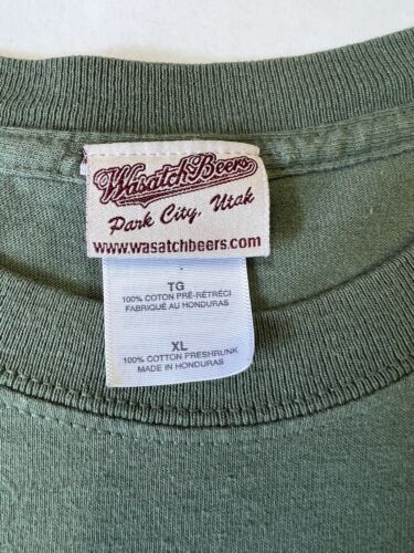 Polygamy Porter Park City Utah Wasatch Beer Graphic Tee Shirt Short Sleeve XL - thriftgoblin