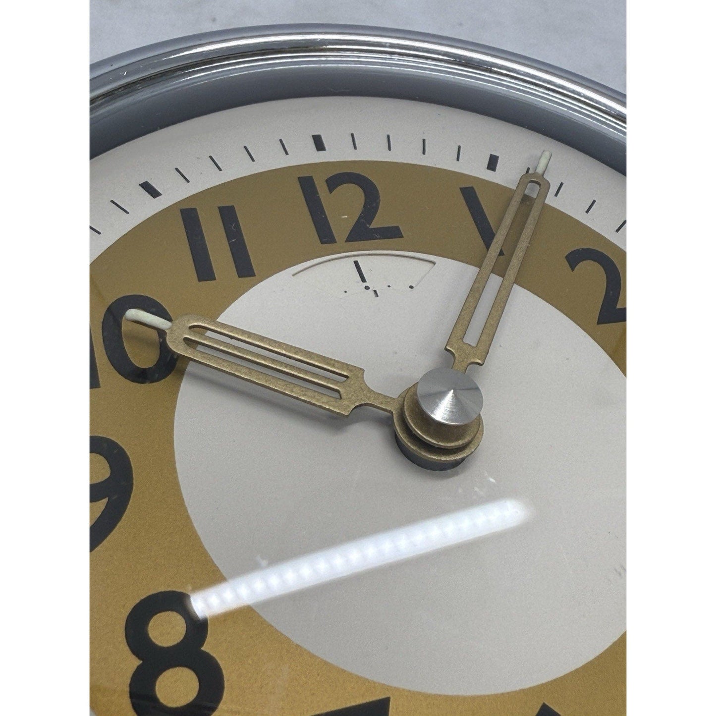 Pottery Barn Retro Alarm Clock Red Tested Vintage Aesthetic AA Heavy Quality - thriftgoblin