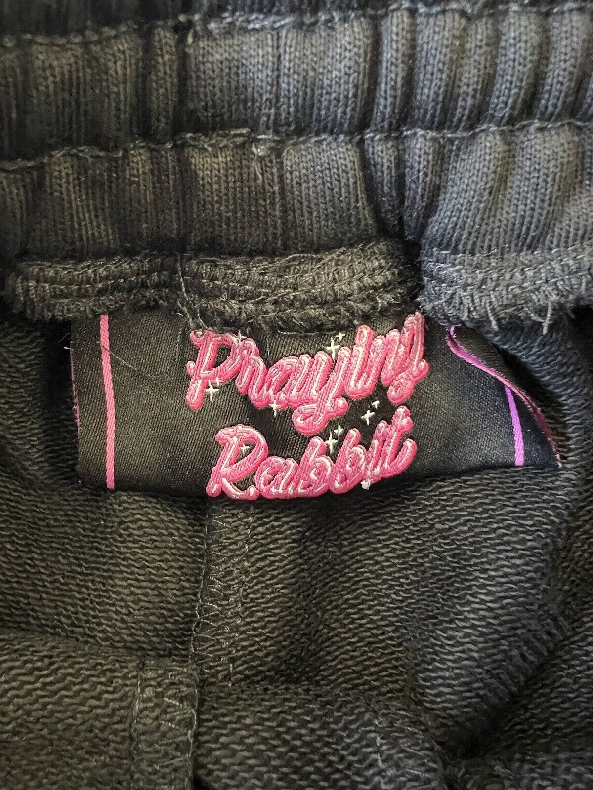 Praying Rabbit Hype Prayboy Bunny Waifu Sweat Shorts In Gentlemens Size S Black - thriftgoblin